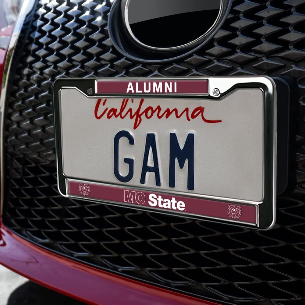 GRAPHICS & MORE Metal License Plate Frame - Missouri State University Alumni, Full Size, One Size
