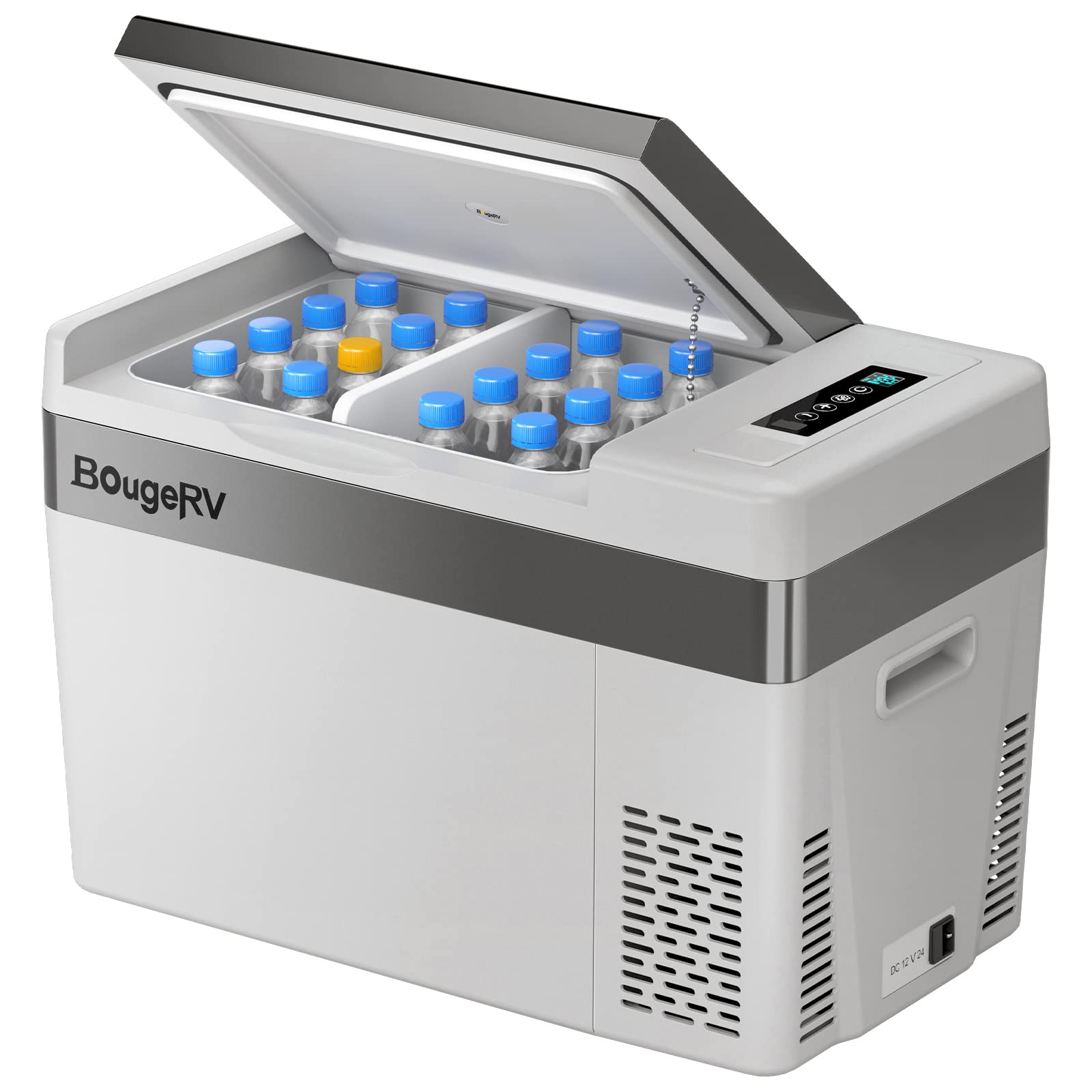 Bougerv 12 Volt Refrigerator 12V Car Fridge 30 Quart Portable Freezer Compressor Cooler -7?~50? Compressor Freezer, 12/24V Dc 11