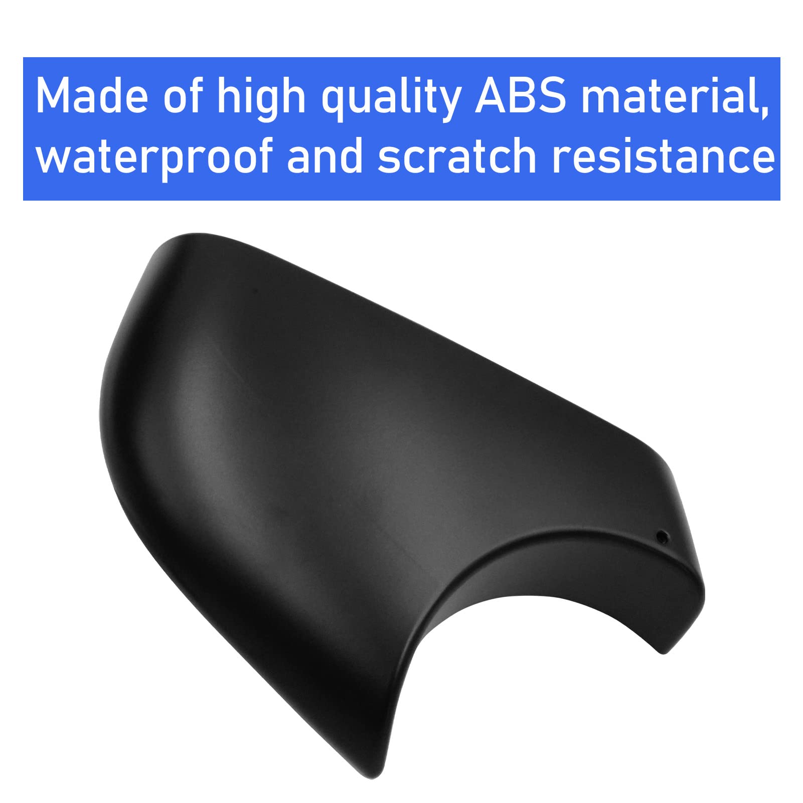 Jaronx Tesla Model Y Left Side Rearview Mirror Base Cover Trim, ABS Plastic, Black, 2018-2024 Replacement