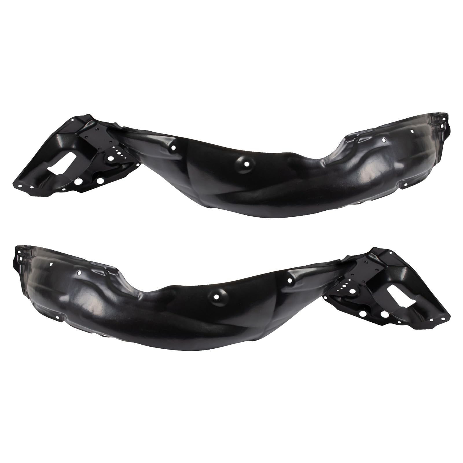 Trq Inner Fender Liner Set Compatible With 2009-2010 Pontiac Vibe Gm1248210 Gm1249210