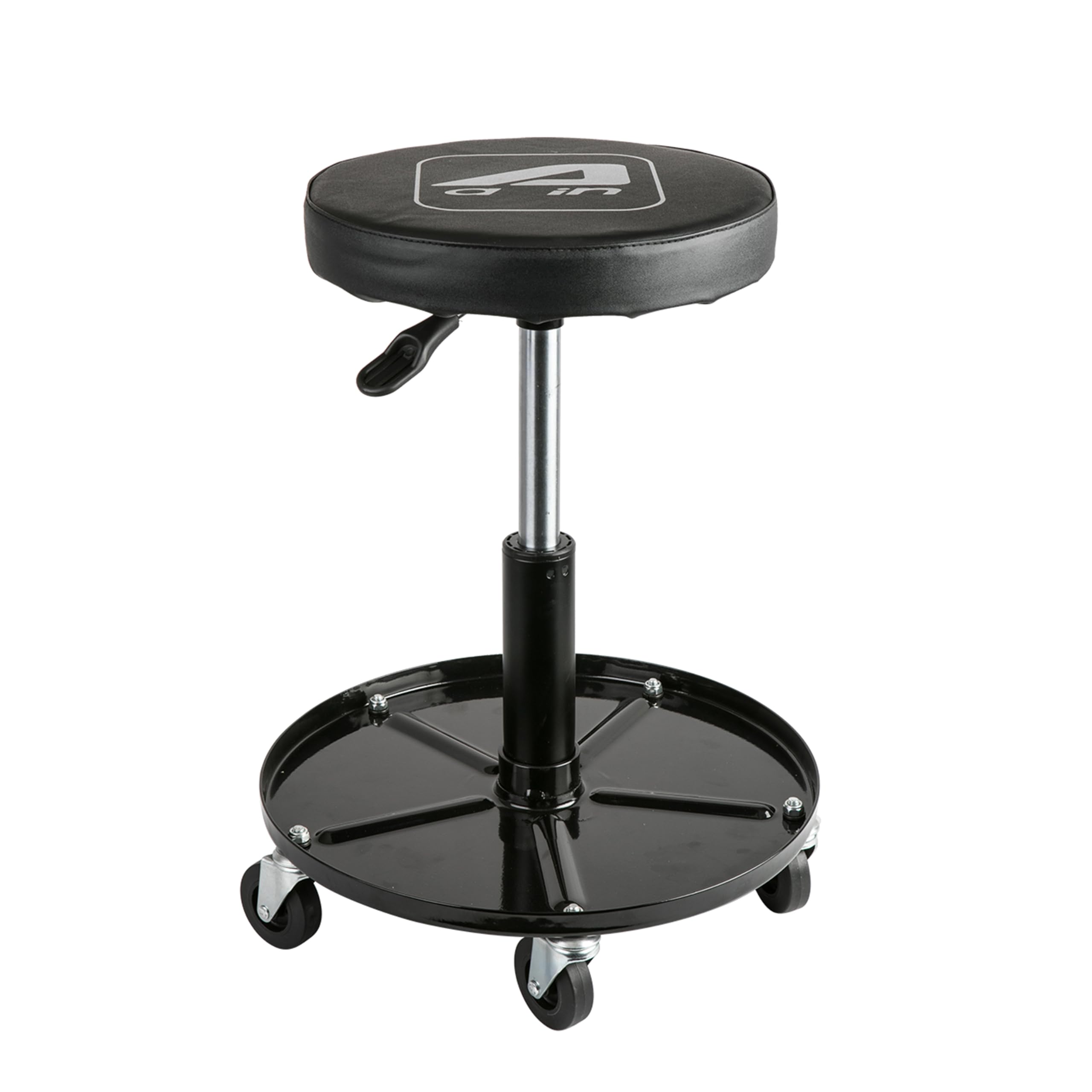 Aain Lt2A Heavy-Duty Adjustable Mechanic'S Roller Seat Adjustable Rolling Stool With Wheels & Tool Tray Black