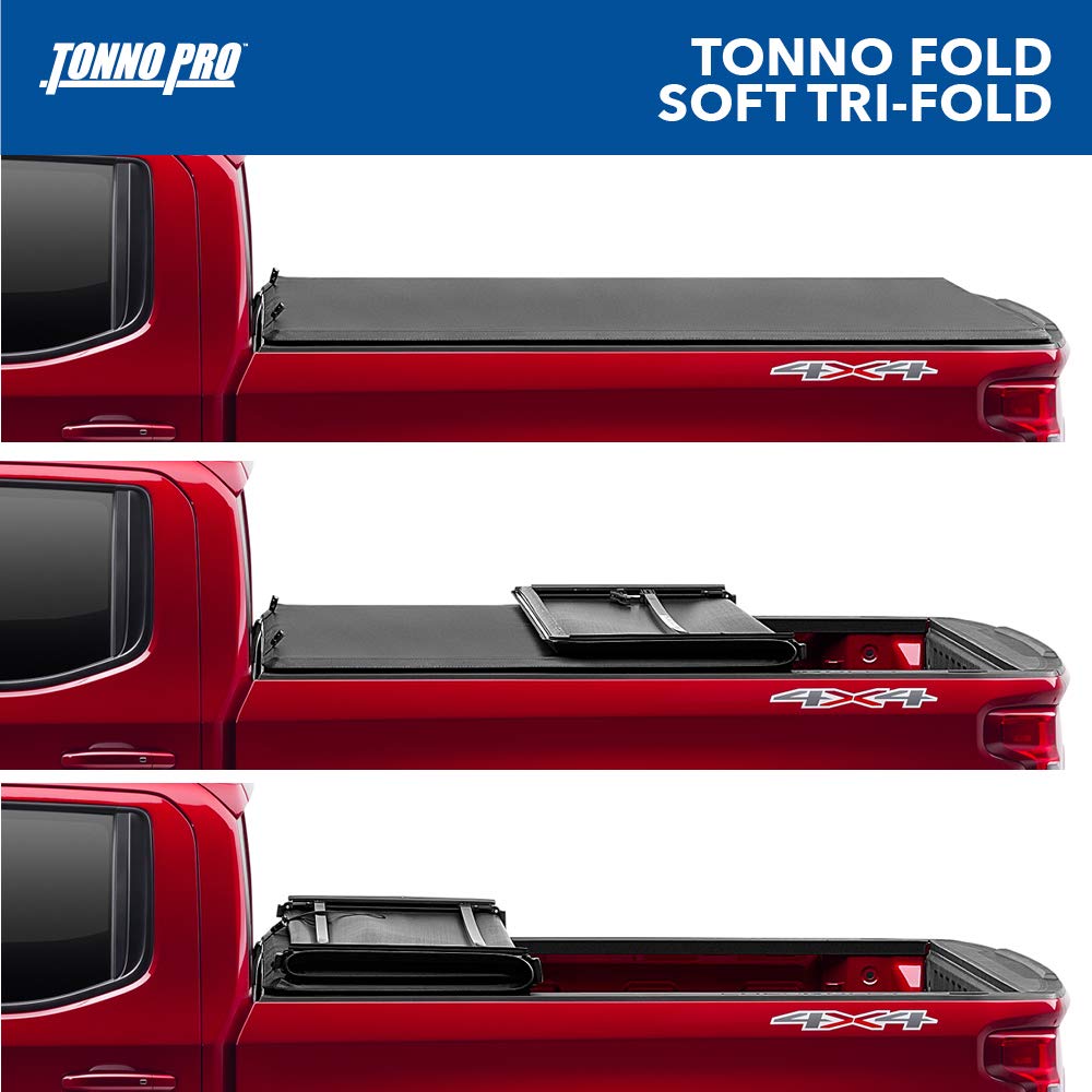 Tonno Pro Tonno Fold, Soft Folding Truck Bed Tonneau Cover | 42-201 | Fits 2009 - 2018, 2019 - 2020 Classic Dodge Ram 1500/2500/