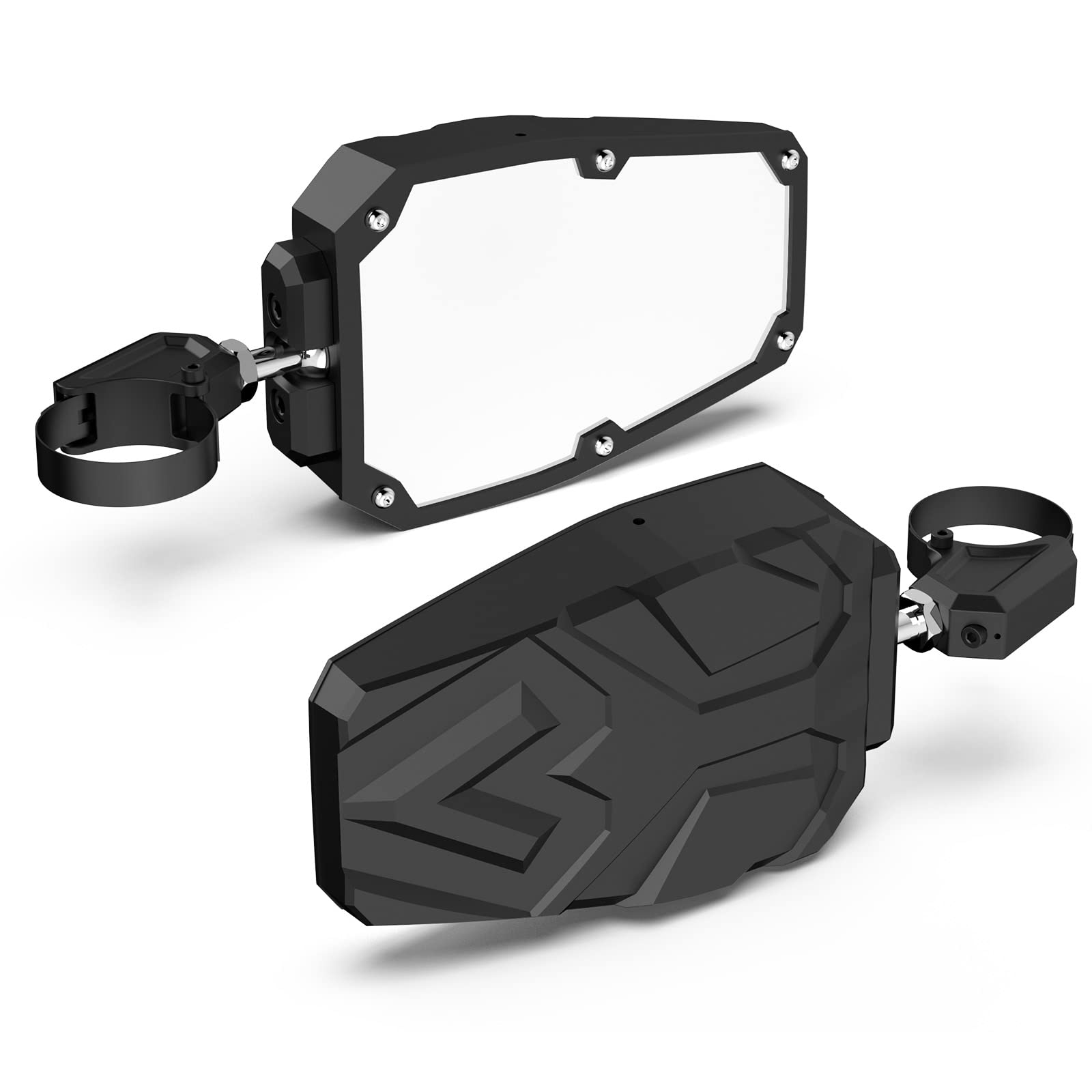 UTV Side Mirrors with 1.65'' -2'' Roll Bar, TXZSXS RZR Side Mirrors Compatible with Polaris RZR, Can Am Maverick X3, Kawasaki Te