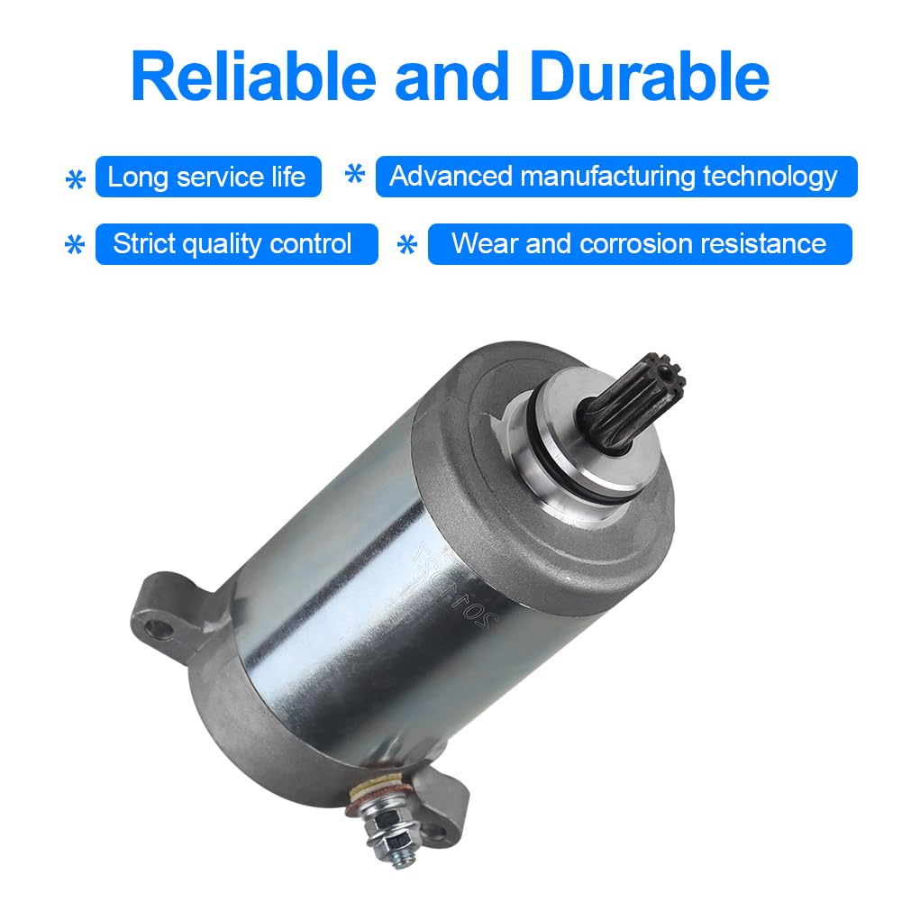 WATERWICH Starter Compatible with Kawasaki Bayou 220 250 KLF220 KLF250 1988-2011 Replaces SMU0052,21163-1130, 21163-1266, 21163-