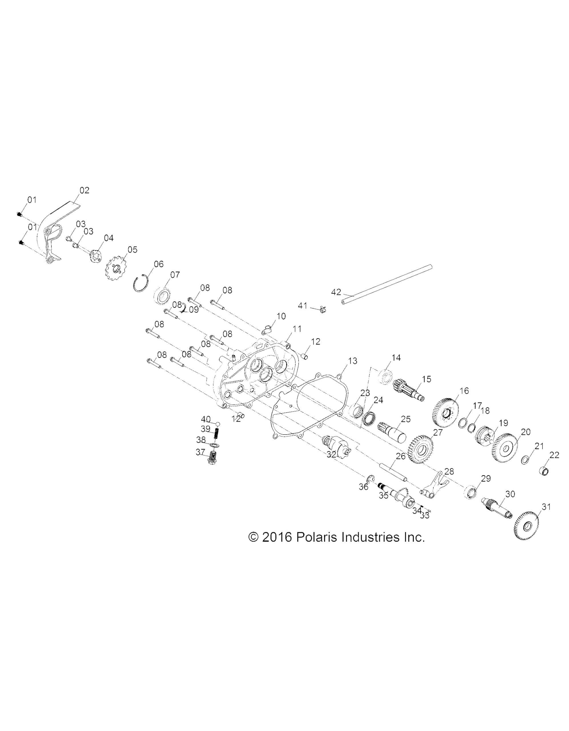 Polaris Atv Drive Sprocket, Genuine Oem Part 453457, Qty 1