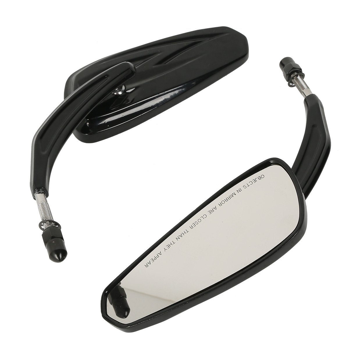 Slmoto 8Mm Rear View Mirrors Fit For Harley Sportster Softail Road King Glide Xl1200 Iron Fltru Xl-1200C Xl-1200L Xl833 Sportste