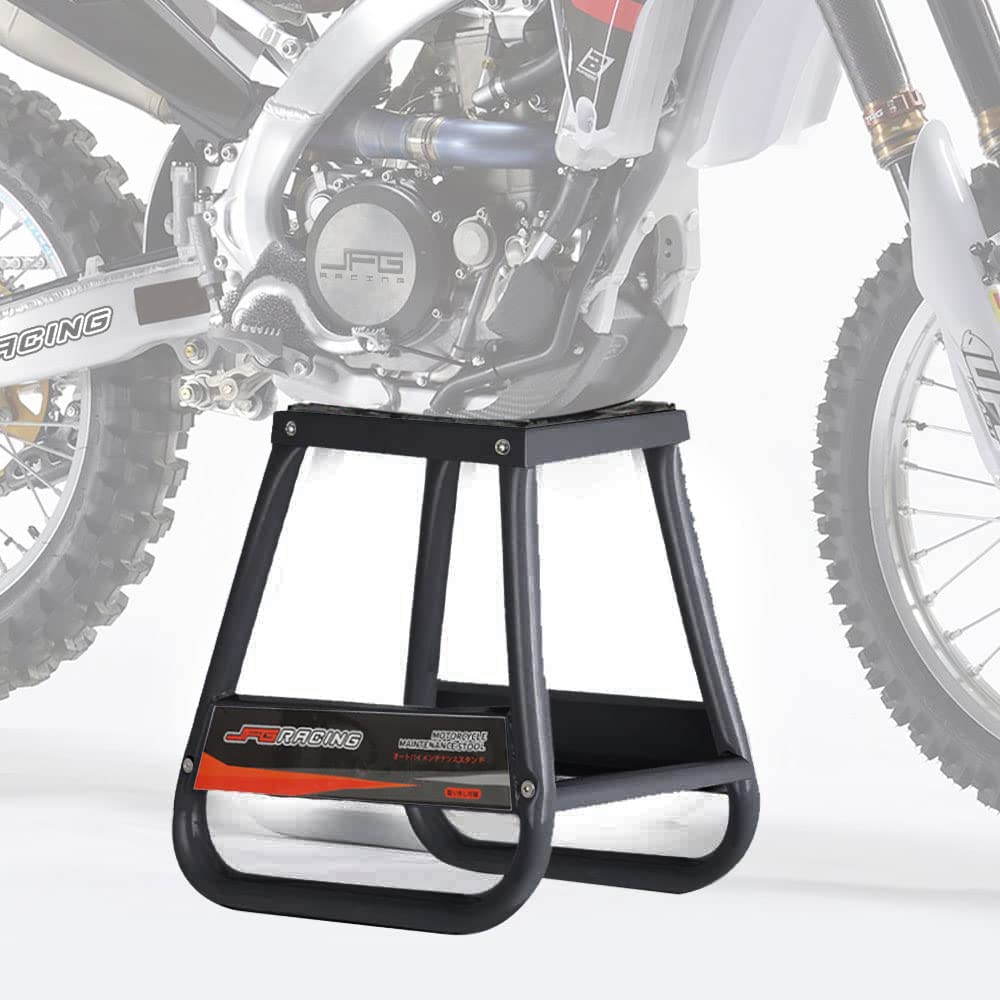 Jfg Racing Dirt Bike Stand,Universal Detachable Powder Coated Anti Slip Off Road Steel Mx Heavy Duty Dirtbike Maintenance Motorc