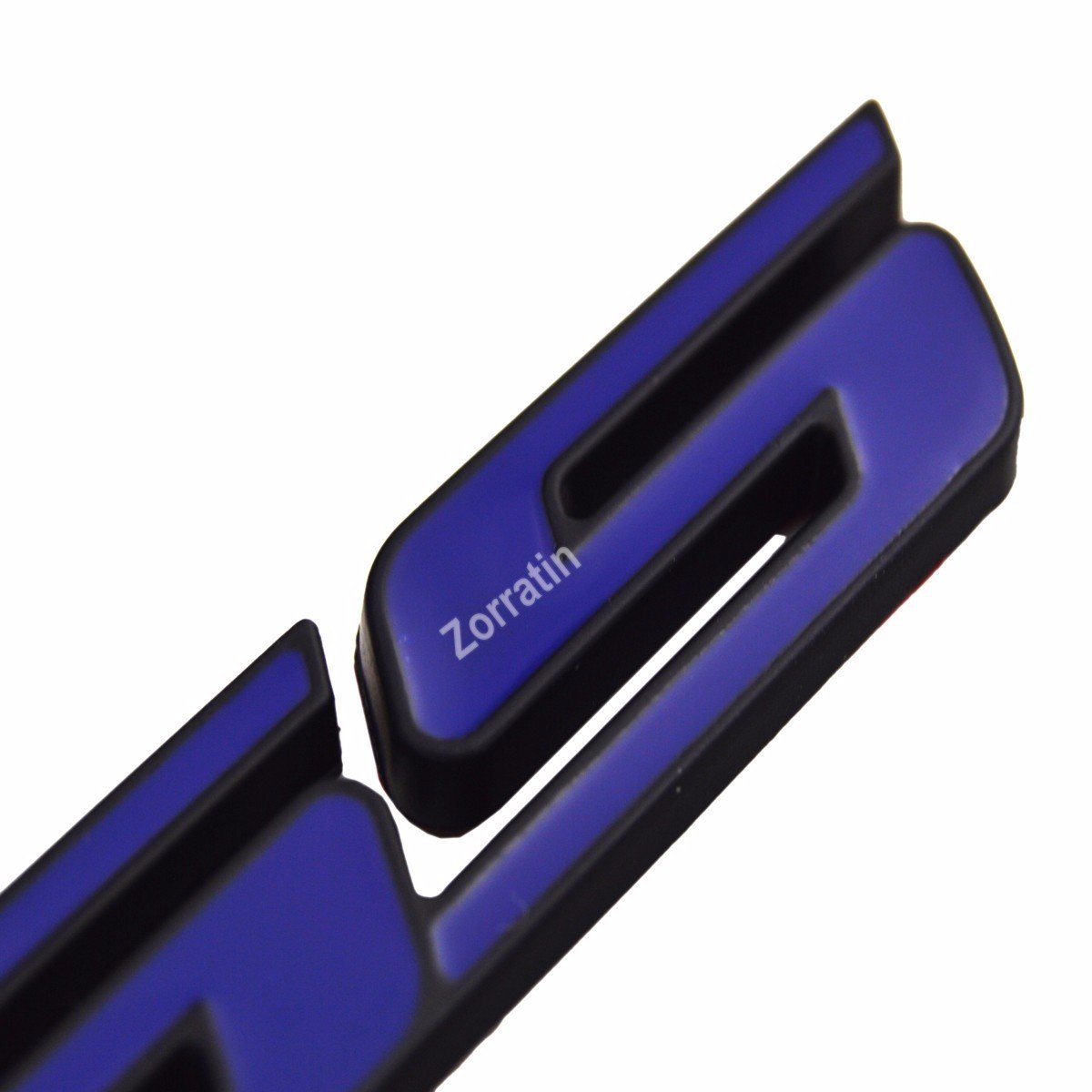 Blue Slant Ss Grill Side Trunk Emblem Badge Decal With Adhesive For Chevy Impala Cobalt Camaro 2010-2015 (2 Pieces)