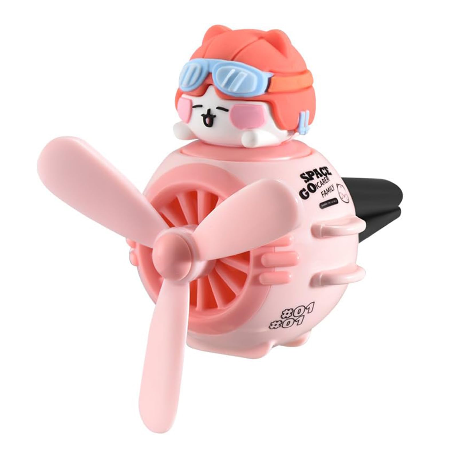 Cacacece Car Air Fresheners Cute Cat Pilot Automotive Air Outlet Creative Car Perfume Fragrance Automotive Decoration Air Freshe