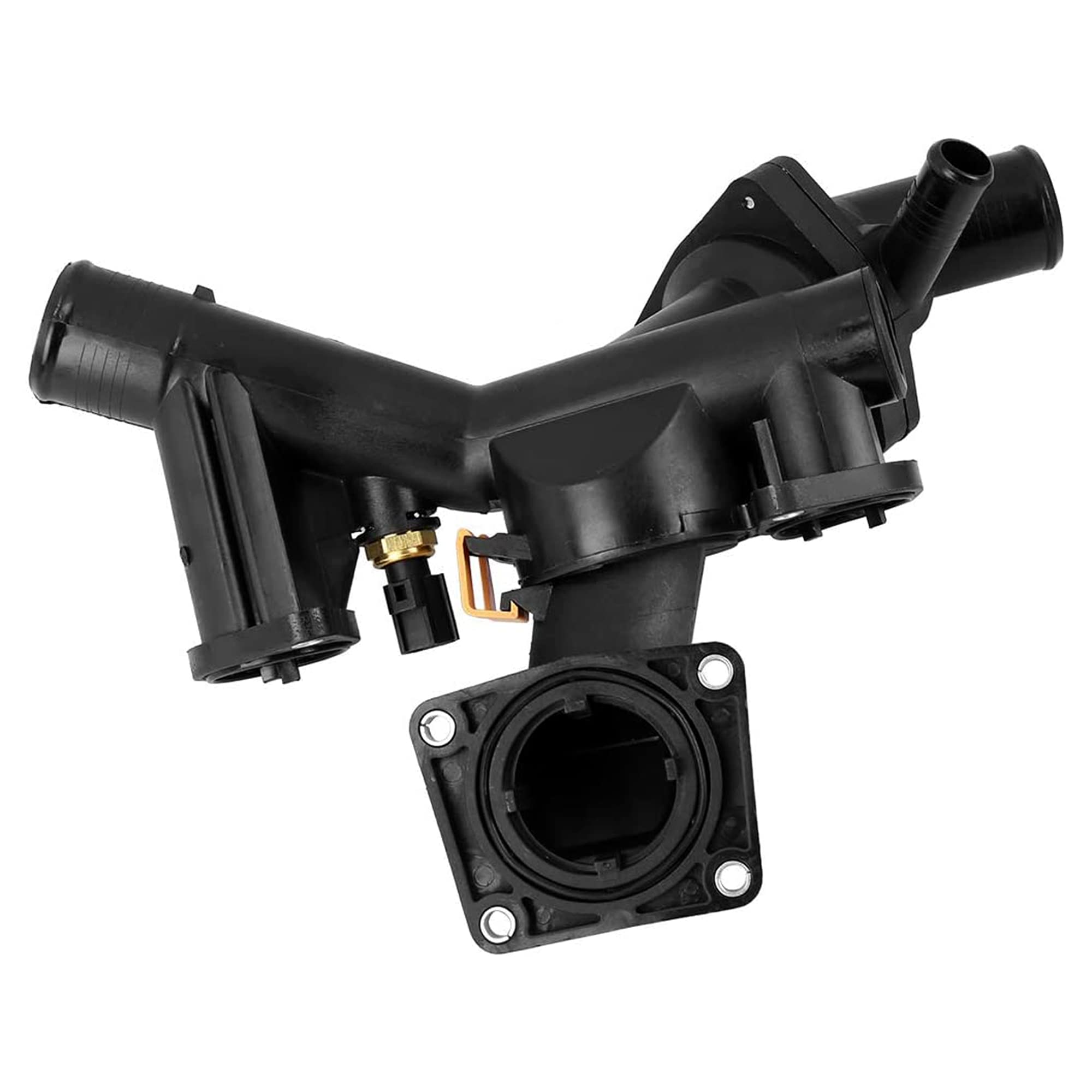 BOXI Thermostat Housing Kit Assembly with Sensor Gasket Fit for Land Rover LR3 2005-2009 / for Range Rover Sport 2006 2007 2008