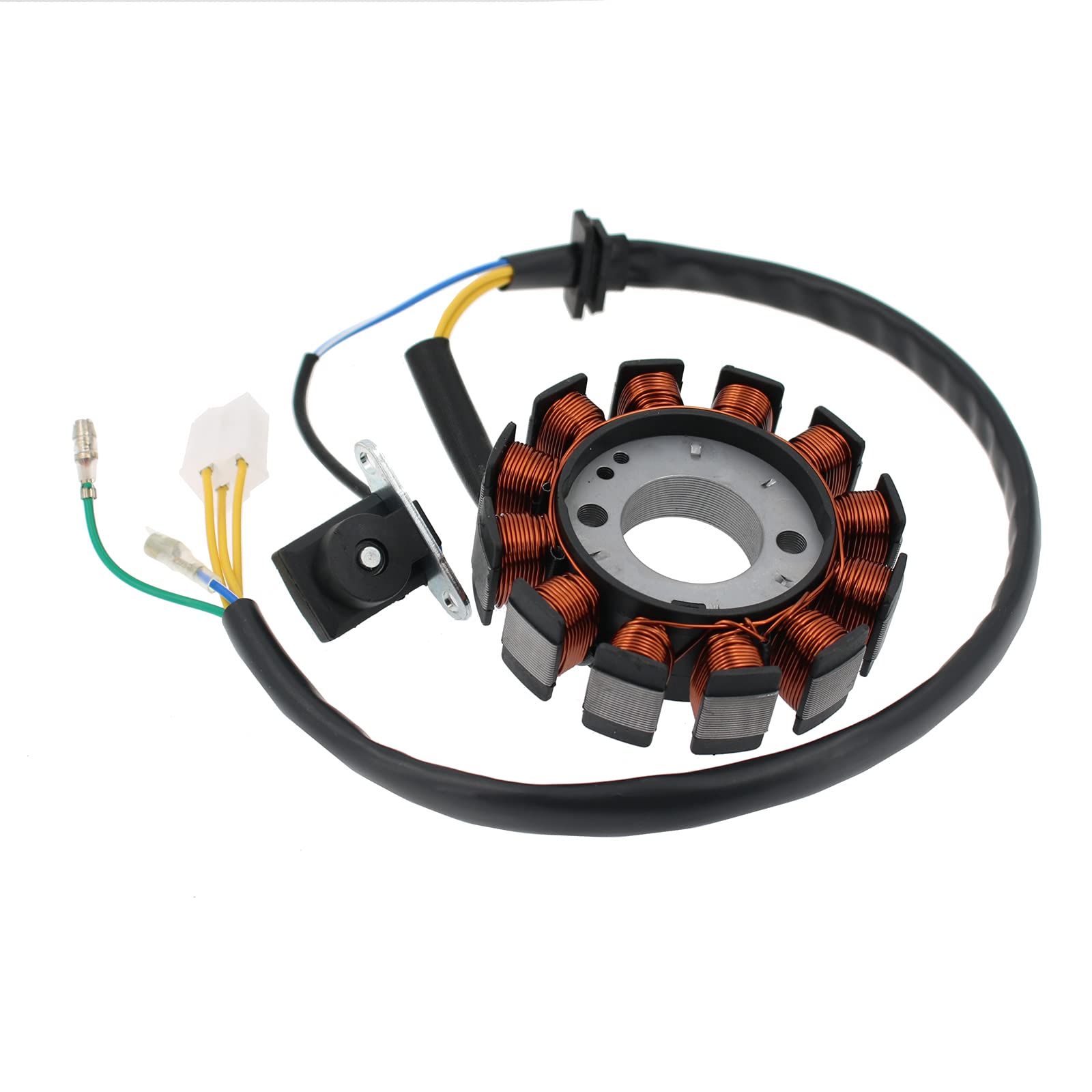 Glixal ATMT1-155-12 GY6 125cc 150cc 180cc 200cc 12 Coils Magneto Stator for Chinese Scooter Moped ATV Go Kart Quads 152QMI 157QM