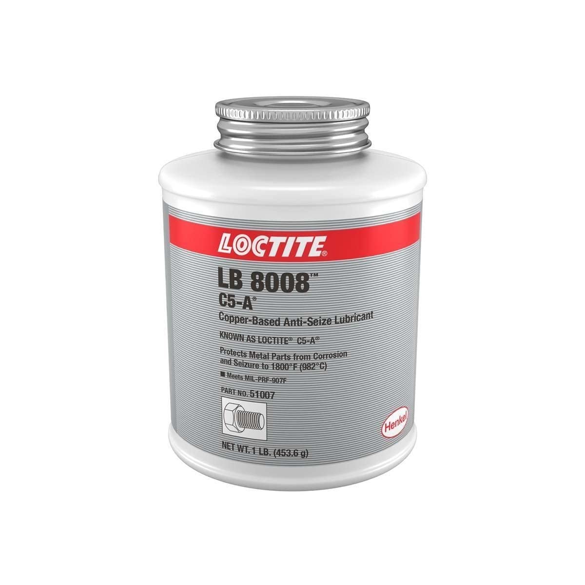 Loctite Anti-Seize Lubricant, Copper, 1 lb Brush Top Can, -20°F to 1800°F, Model 442-51007