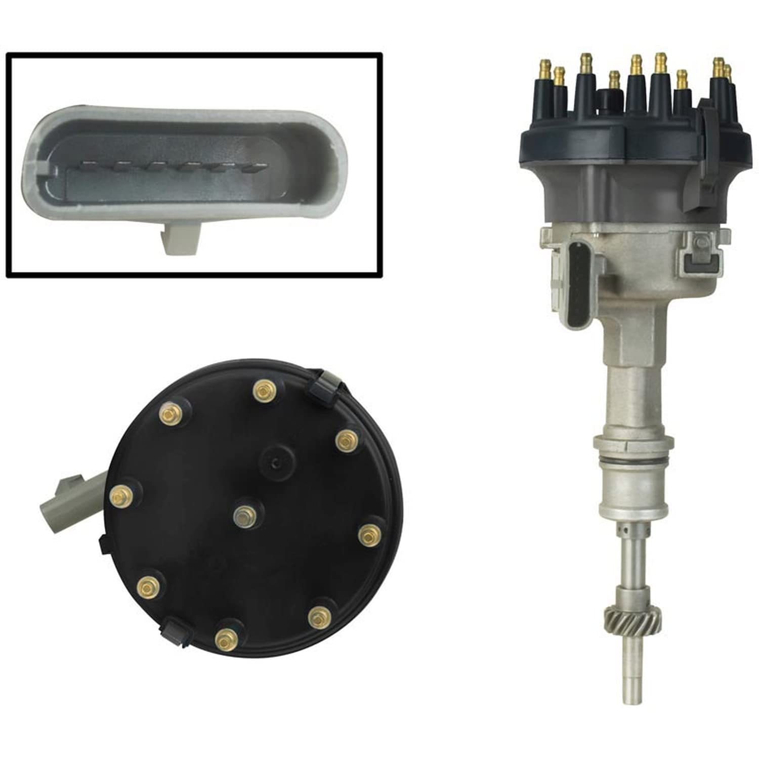 Oeg Parts New Distributor Compatible With Ford Mustang Gt 1986 1987 1988 1989 1990 1991 1992 1993, Bronco 5.0 302 1985-91, Replaces E5Ze 12127-Ba, E6Ae 12127-Da