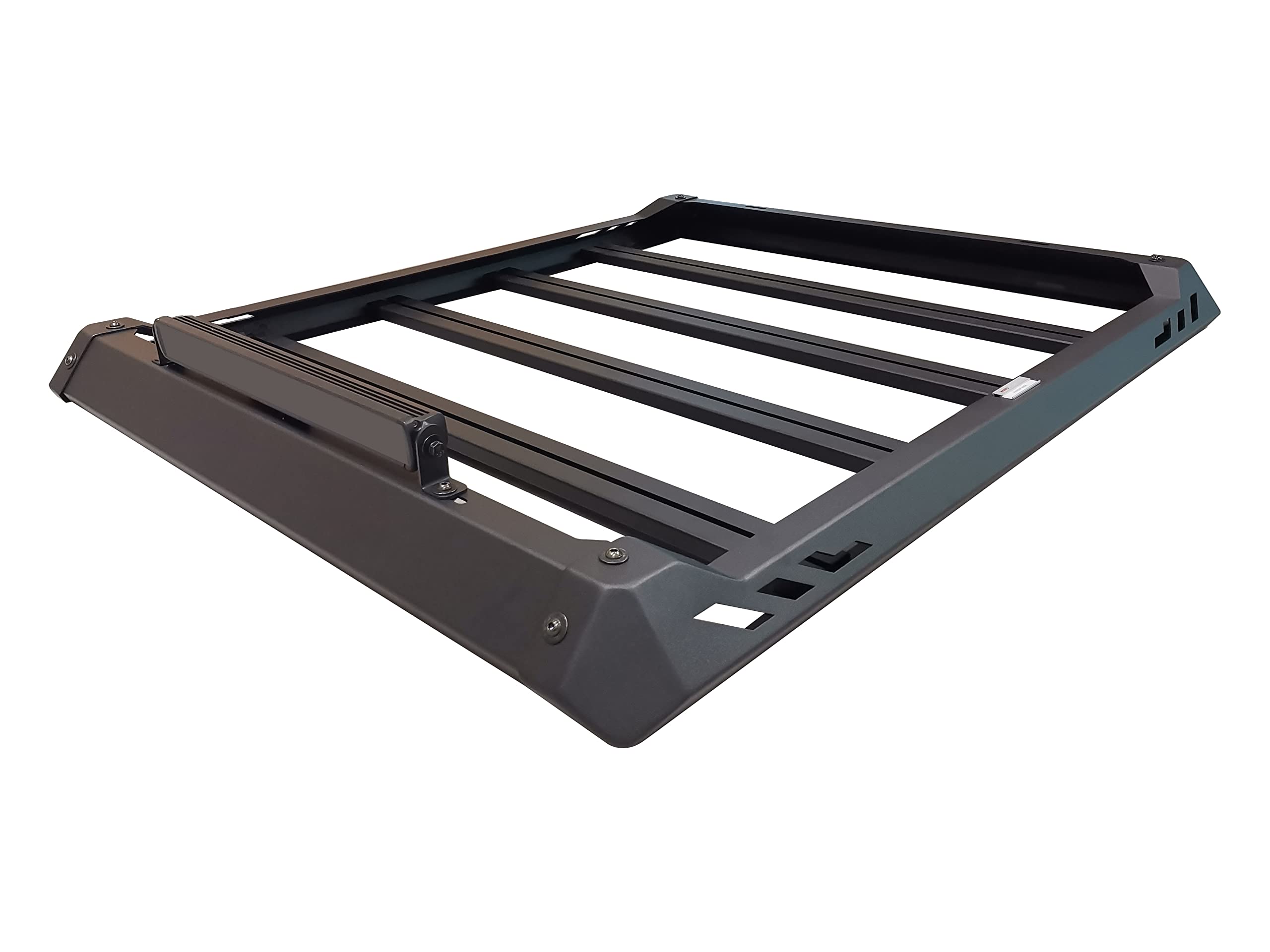 Black Horse Traveler Aluminum Roof Mounted Cargo Basket Rack (58'X15'X9') Aluminum Compatible With Cars Truck Suvs-Trrb1