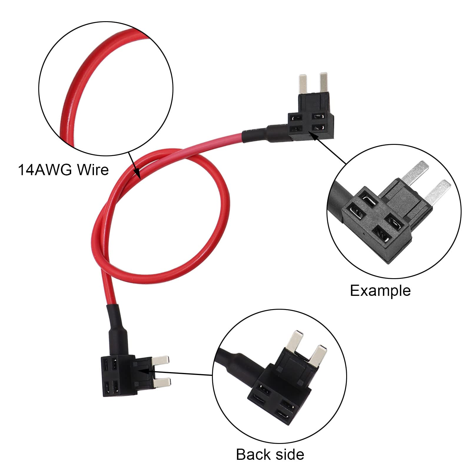 SecosAutoparts TIPM Repair Fuel Pump Relay Bypass Cable Kit CBWPR091AA for Dodge Ram, VW, Chrysler Jeep Wrangler, 14AWG, 20AMPs