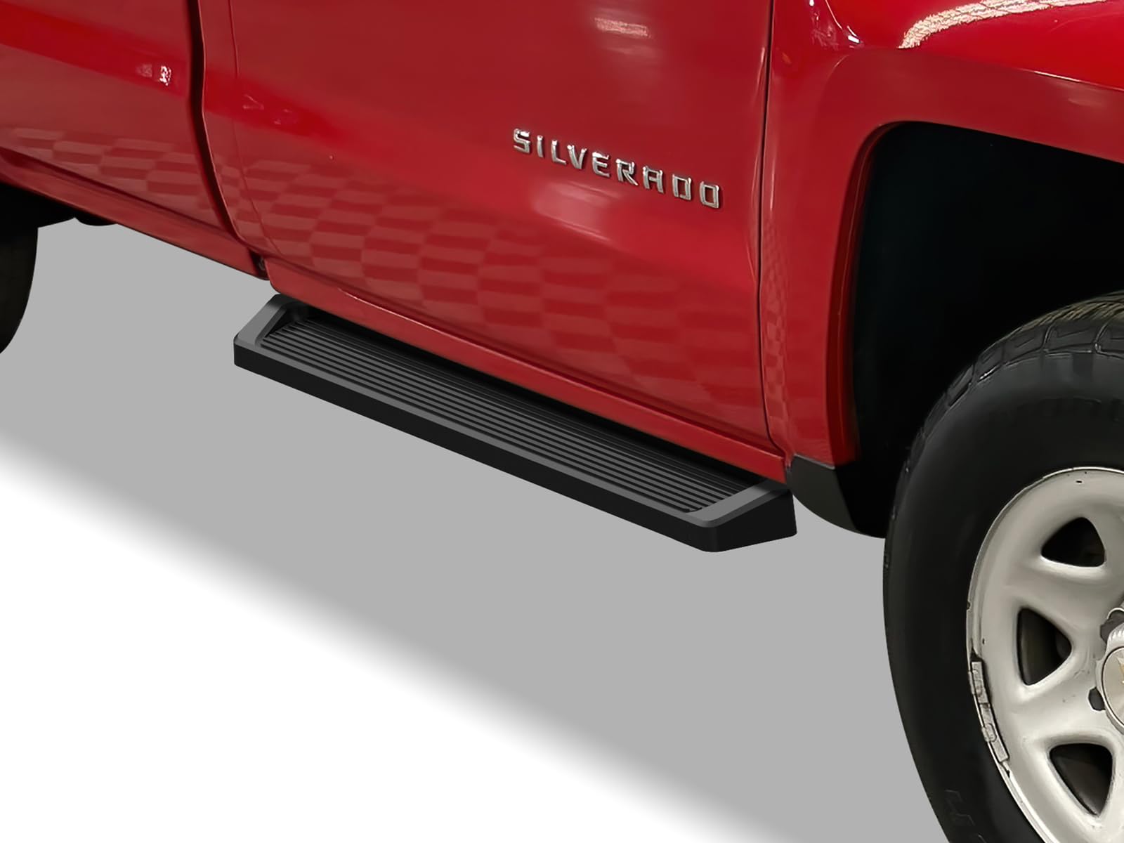 APS Running Boards (Nerf Bars Steps) Compatible with Chevy Silverado GMC Sierra 2007-2018 Regular Cab & 2500 3500 HD 2019 (Exclu