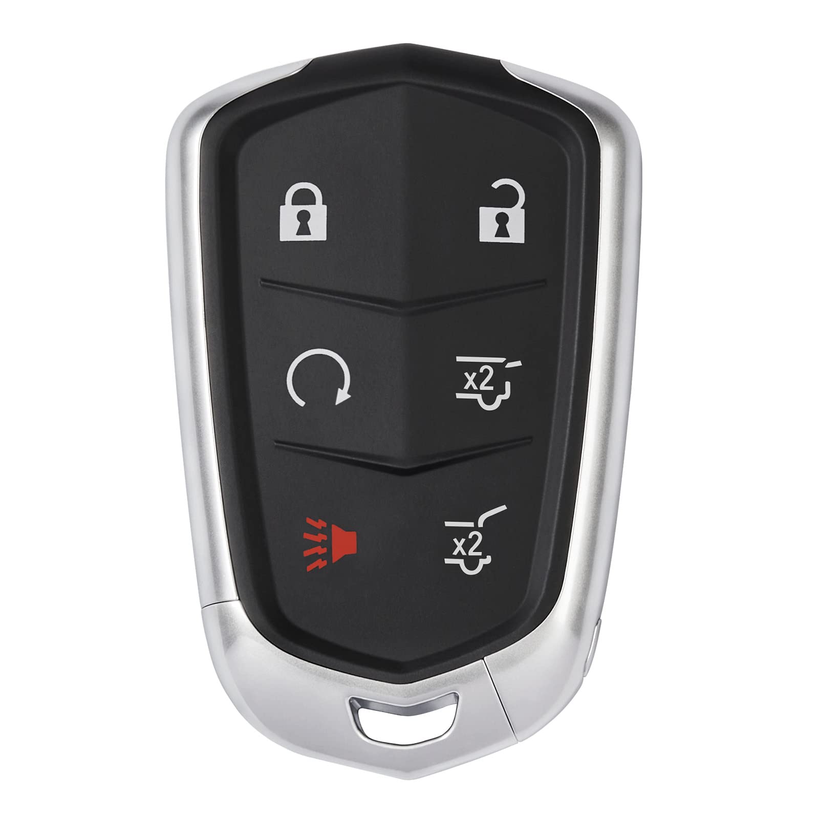 HelloAuto Key Fob Replacement for 2015-2018 Cadillac Escalade ESV Key Remote, Keyless Entry Remote 6-Buttons Key Fob Cover Case.