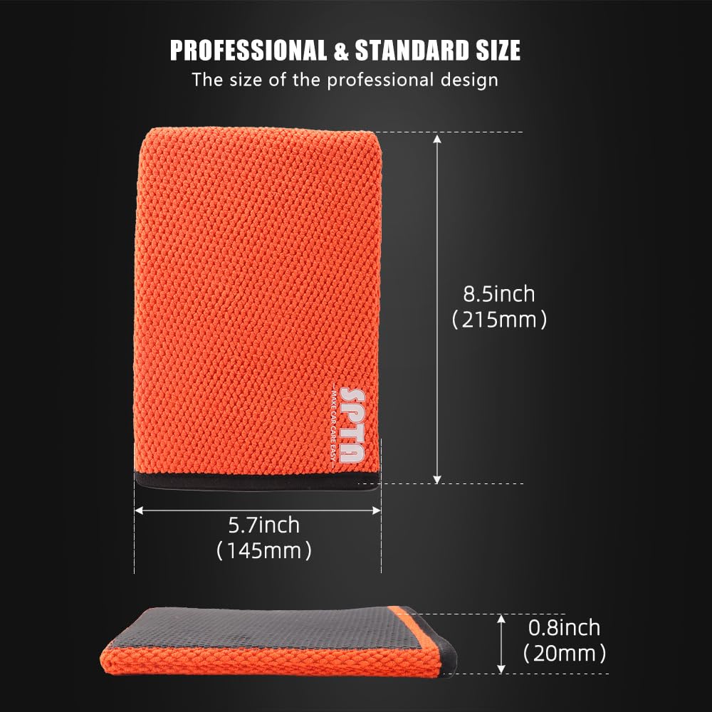 SPTA Clay Mitt, 1Pc Fine Grade Clay Bar Wash Mitt, Clay Eraser Mitt for Car Detailing, Auto Detailing Clay Bar Glove Quickly Rem