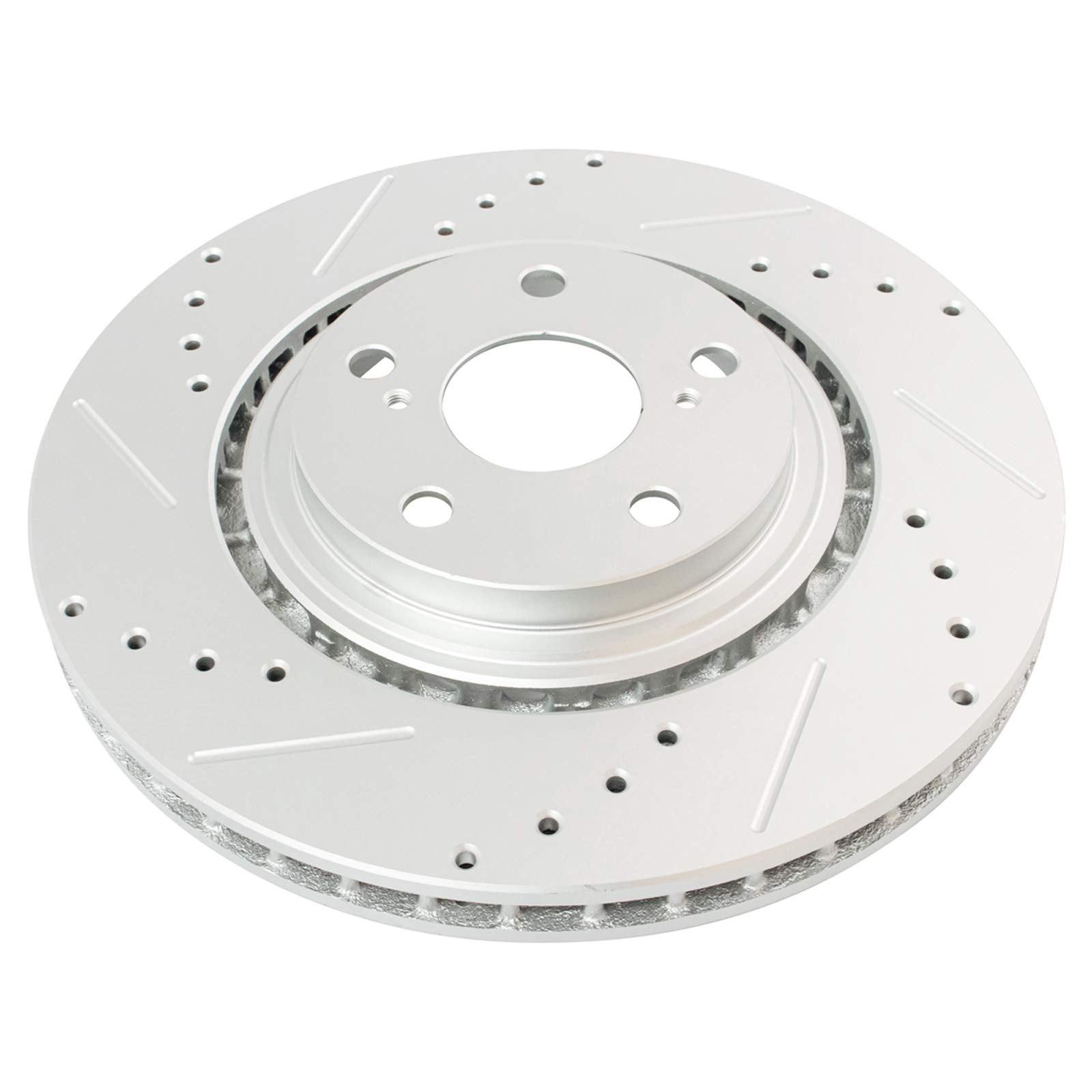 Trq Front Performance Brake Rotors Set Premium G-Coated Compatible With 2015-2017 Lexus Nx200T 2018-2021 Nx300 2015-2021 Nx300H