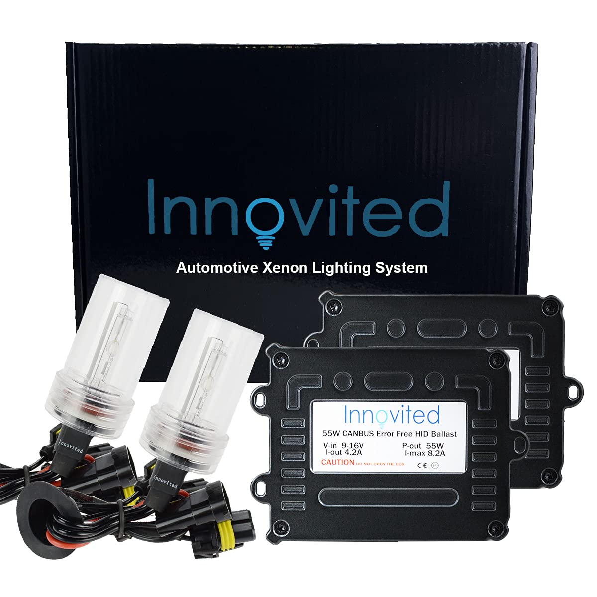 Innovited H7 6000K Hid Xenon Bulb X 1 Pair Bundle With 2 X 55W Platinum Digital Ballast (Diamond White)