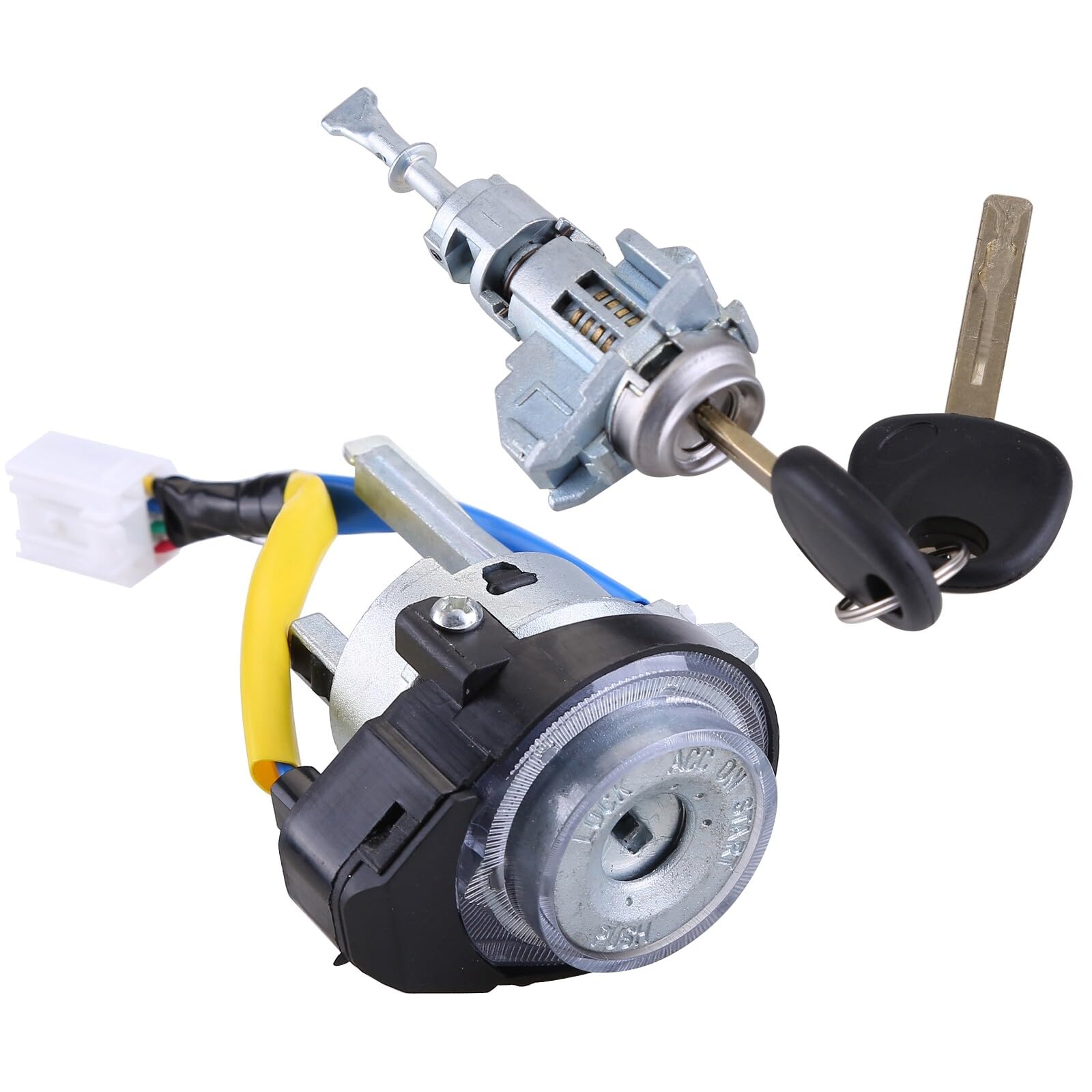 Hiolpen Replace 81905-2T040, Ignition Door Lock Cylinder New Switch W/ 2 Keys Compatible For 2011-2015 For Kia Optima 2013-2017 For Kia Rio