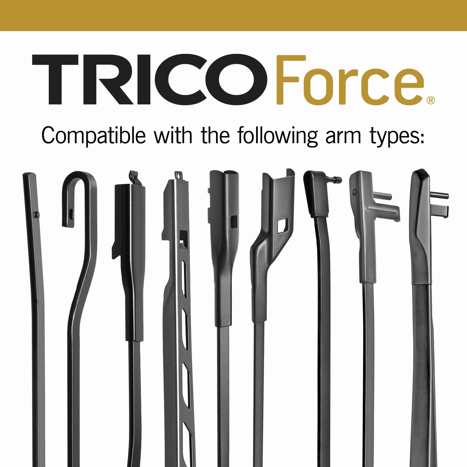 Trico Force Wiper Blade 21 Inch Fits Select Jeep, Honda, Toyota, Dodge, Chevrolet, Volkswagen, Mitsubishi, Ford, Acura, Lexus (2