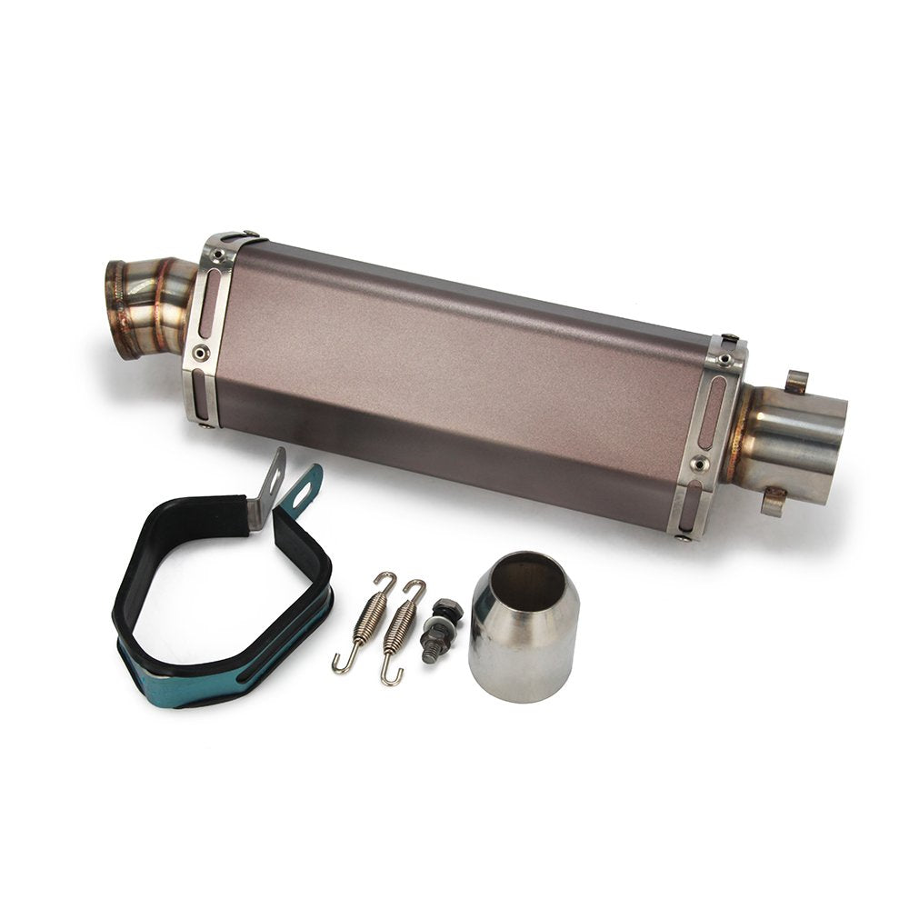 Universal 1.5-2' Inlet Hexagon Exhaust Muffler Pipe Slip On Scooter Motorcycle Atv Dirt Street Bike