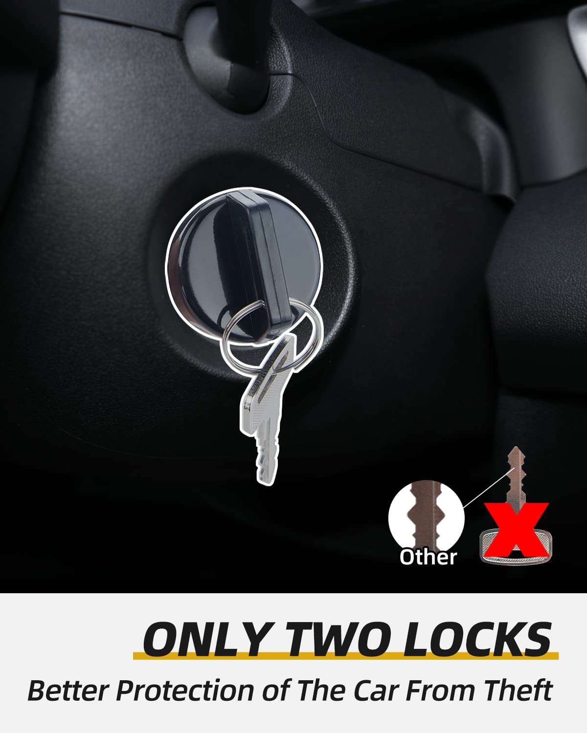 QUICKWOLF 4012165 Ranger Ignition Key Switch Compatible with Polaris Ranger 400 425 500 570 700 800 900 1000 RZR 570 800 900 100