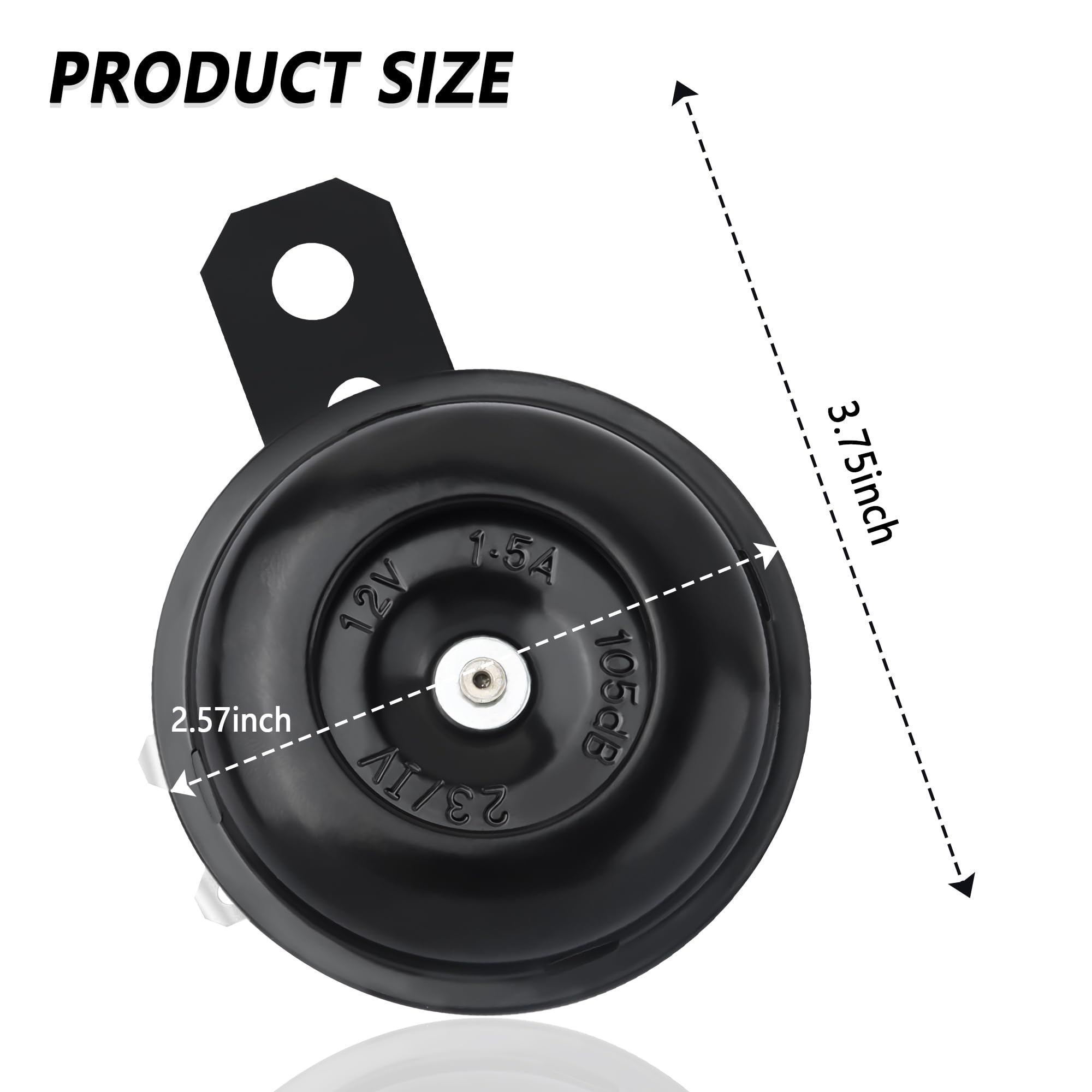 Motorcycle Horn Speaker,12V 105db Super Loud Car/Motorcycle Mini Air Horn for Warning Attention,Essential Waterproof Electric Ho