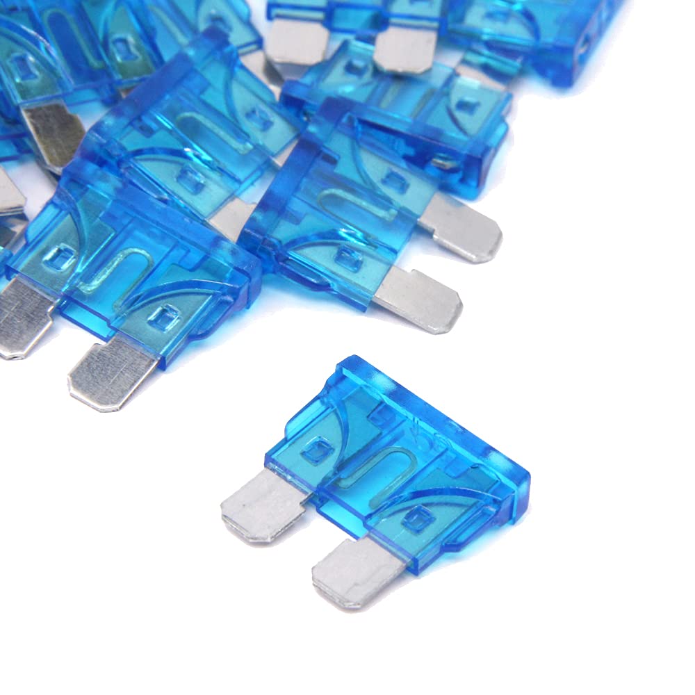 FymuSing 55 pcs 15 Amp Standard Blade Fuse - 15A Automotive Fuses for Car and Truck, Black