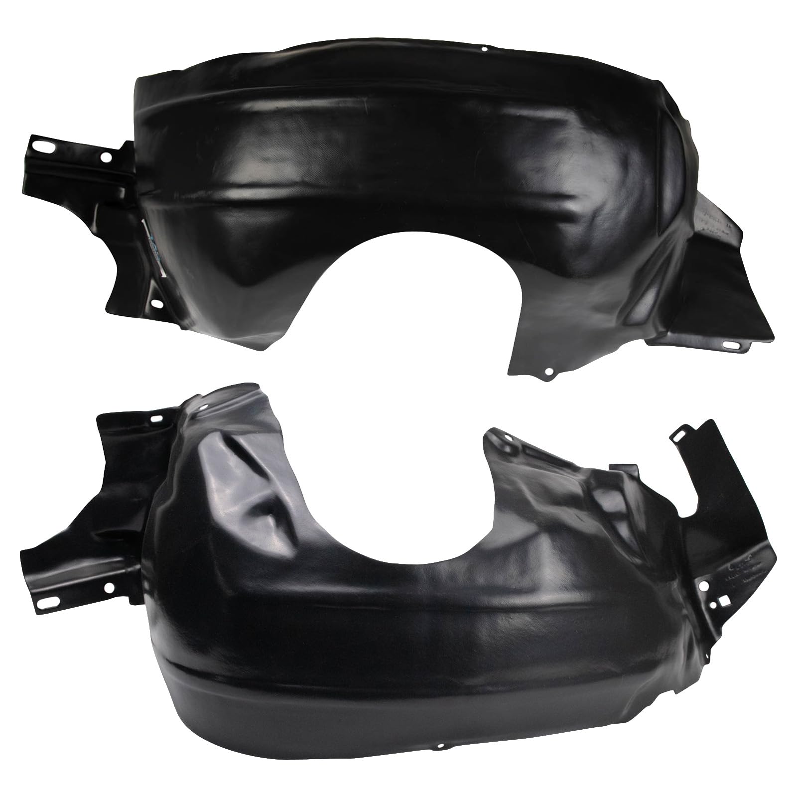 Trq Front Inner Fender Liner Set Compatible With 1994-1998 Ford Mustang Fo1250110 Fo1251110