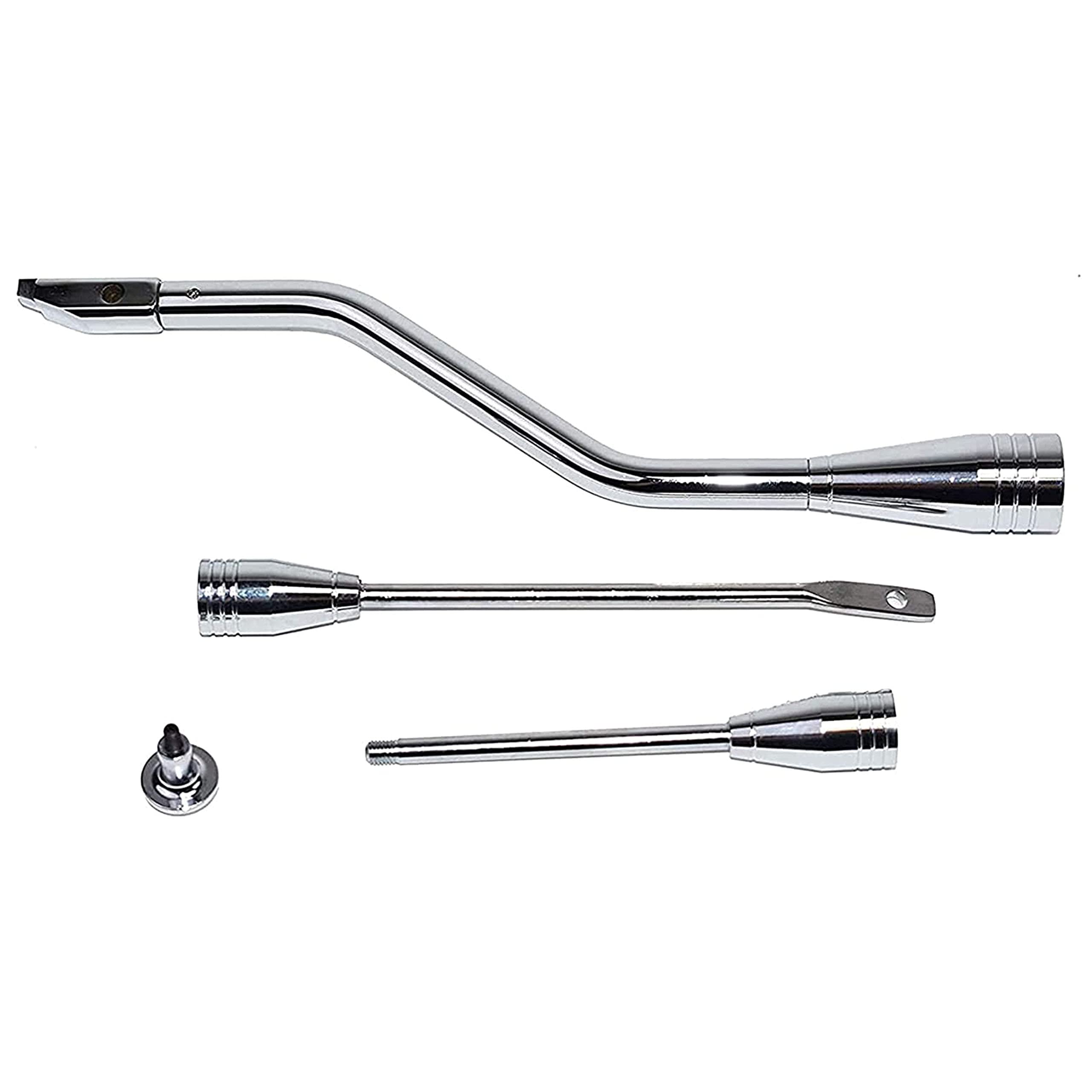 A-Team Performance - Shifter Lever Turn Signal Hazard Tilt Kit Car And Truck Billet In Chrome Column Dress Up Kit - Compatible W
