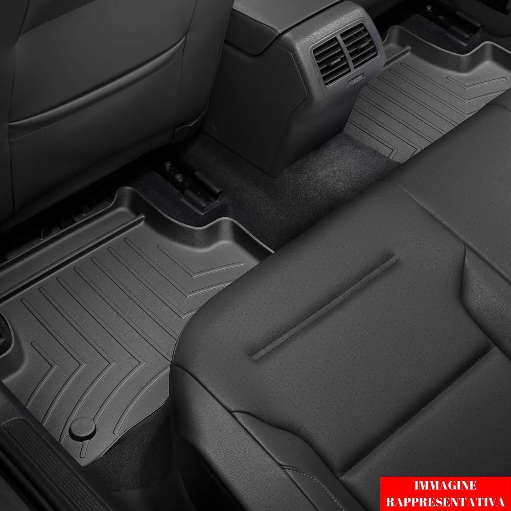 WeatherTech Custom Fit FloorLiners for Jeep Cherokee - 2nd Row (442662), Black