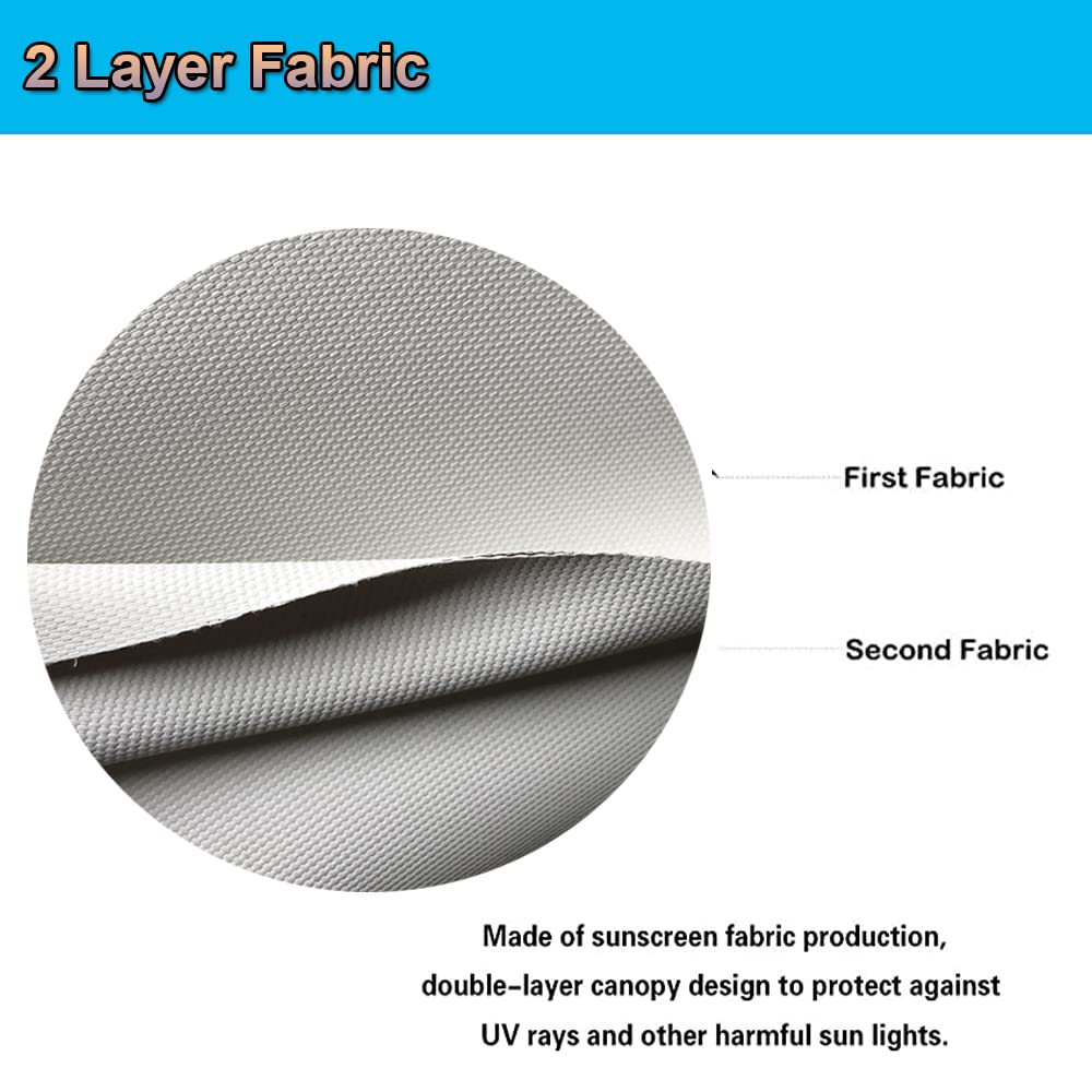 Gven For Tesla Model 3 Sunshade For Tesla Model Y Windshield Sunshade 2016-2024 Car Shade Front Window Shade Double Layer Blocks Uv Rays Sun Visor Protector 100% Cover