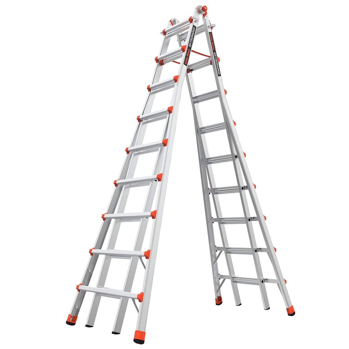 Little Giant Ladder Systems, SkyScraper, M17, 9-17 Foot, Stepladder, Aluminum, Type 1A, 300 Lbs Weight Rating, (10110)