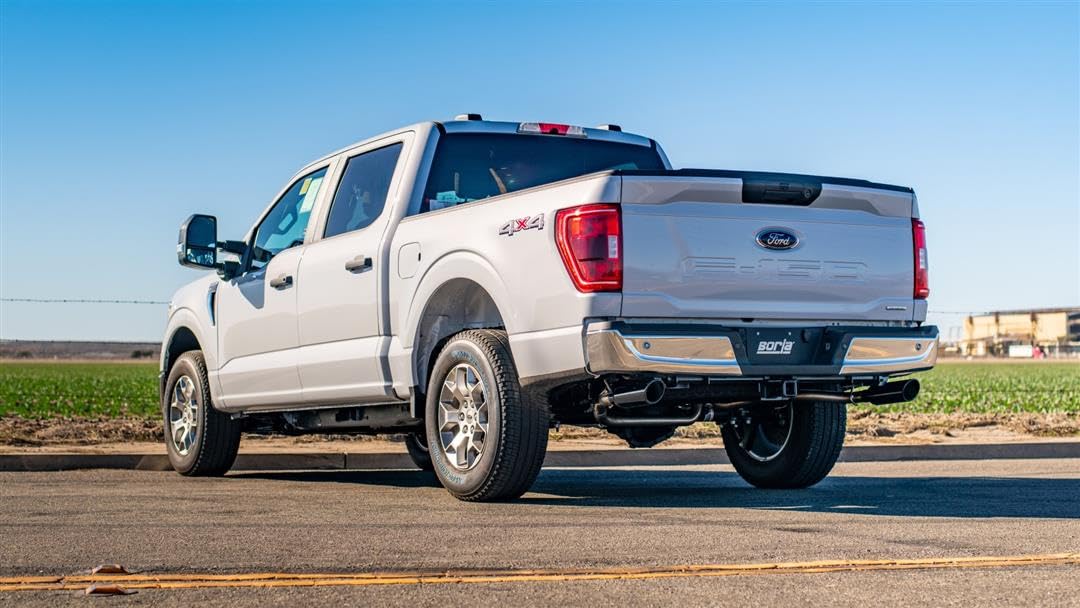 Borla F-150 2021 5.0L 4Dr Cc Sb Ec Stb Lariat/Kr/Pltm/Ltd 3/2.25 Sre Cat-Back Touring Black Chr Tips - 140865Bc