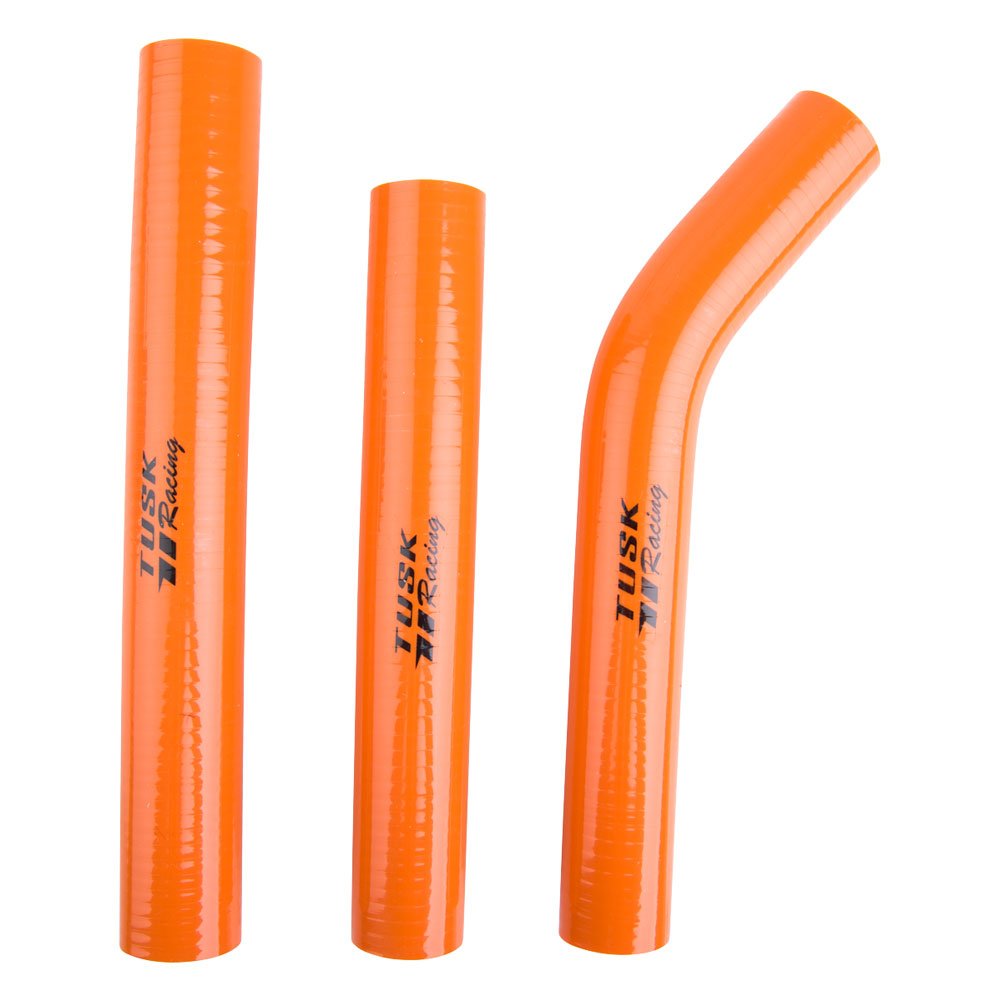 Tusk Radiator Hose Kit Orange - High-Temperature Reinforced Silicone Coolant Hoses for Cooling System Replacement - Compatible w
