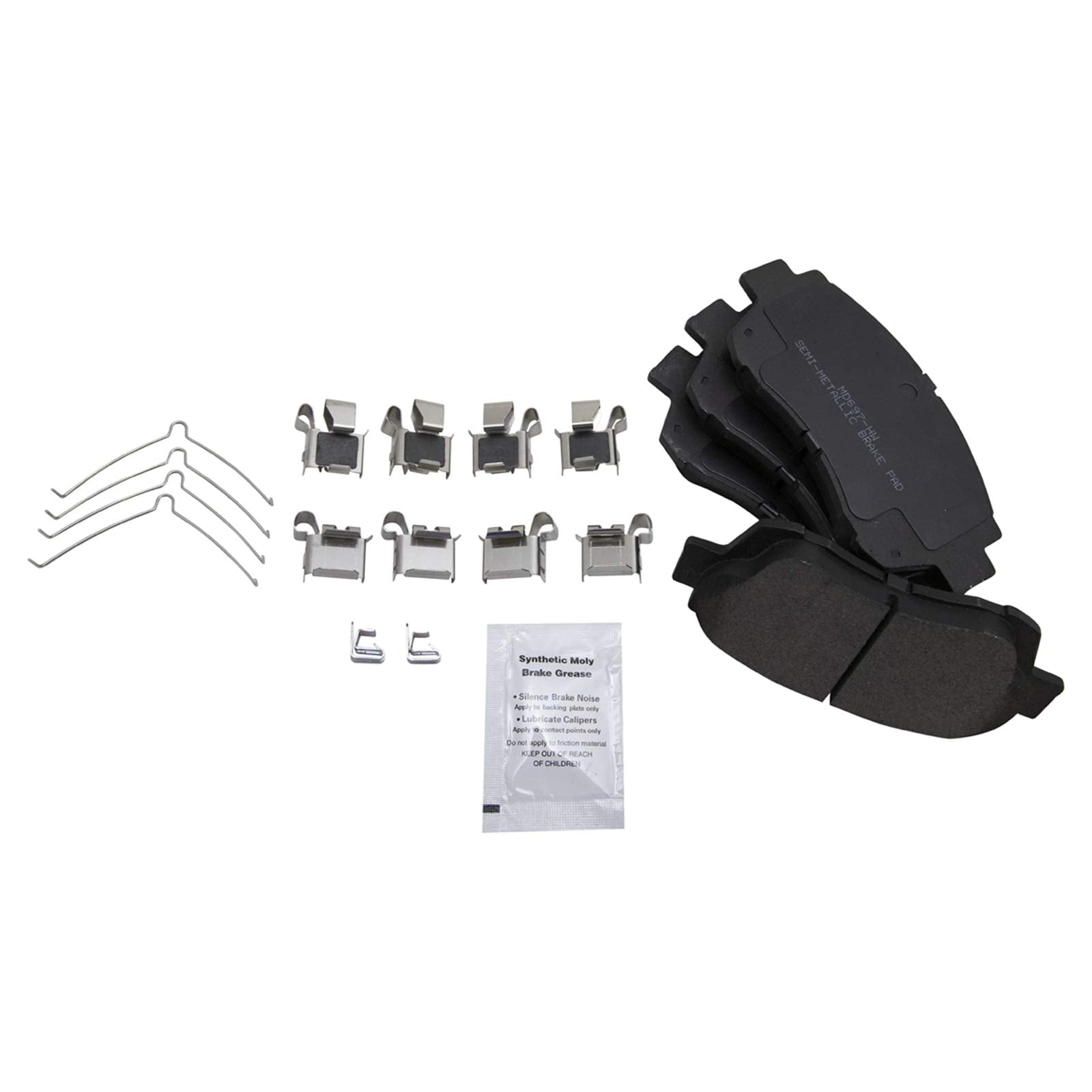 Trq Front Brake Pad & Rotor Kit Brake Pads Brake Rotor Semi-Metallic Premium G-Coated Compatible With 2005-2008 Buick Lacrosse 2
