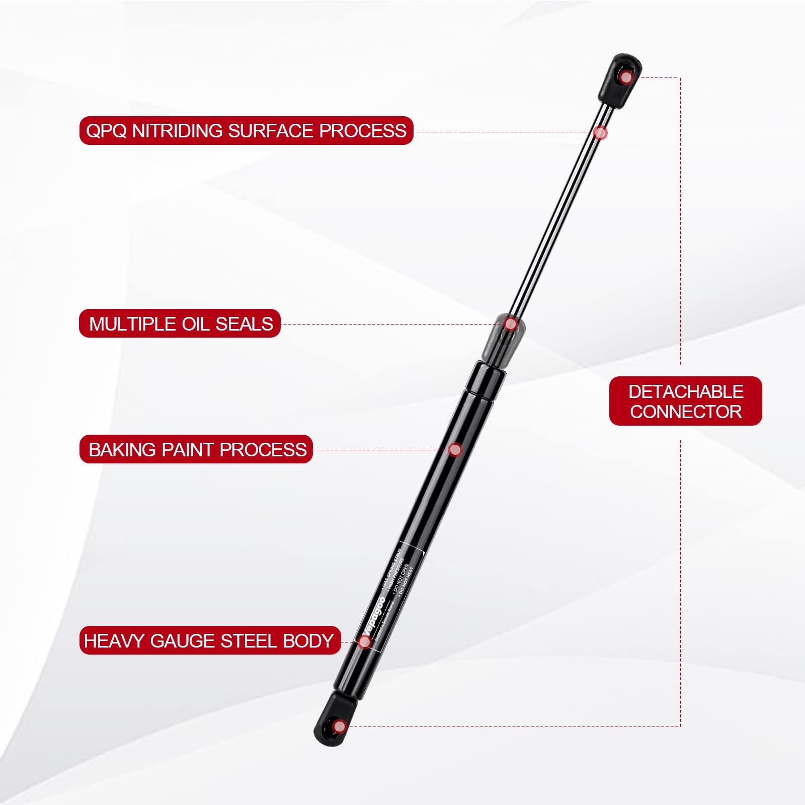 Vepagoo Sx200P15 20 Inch 15Lb Per Gas Strut Shock Lift Support Replacement For Rv Door Motorhome Door Compartment Door Cargo Doo