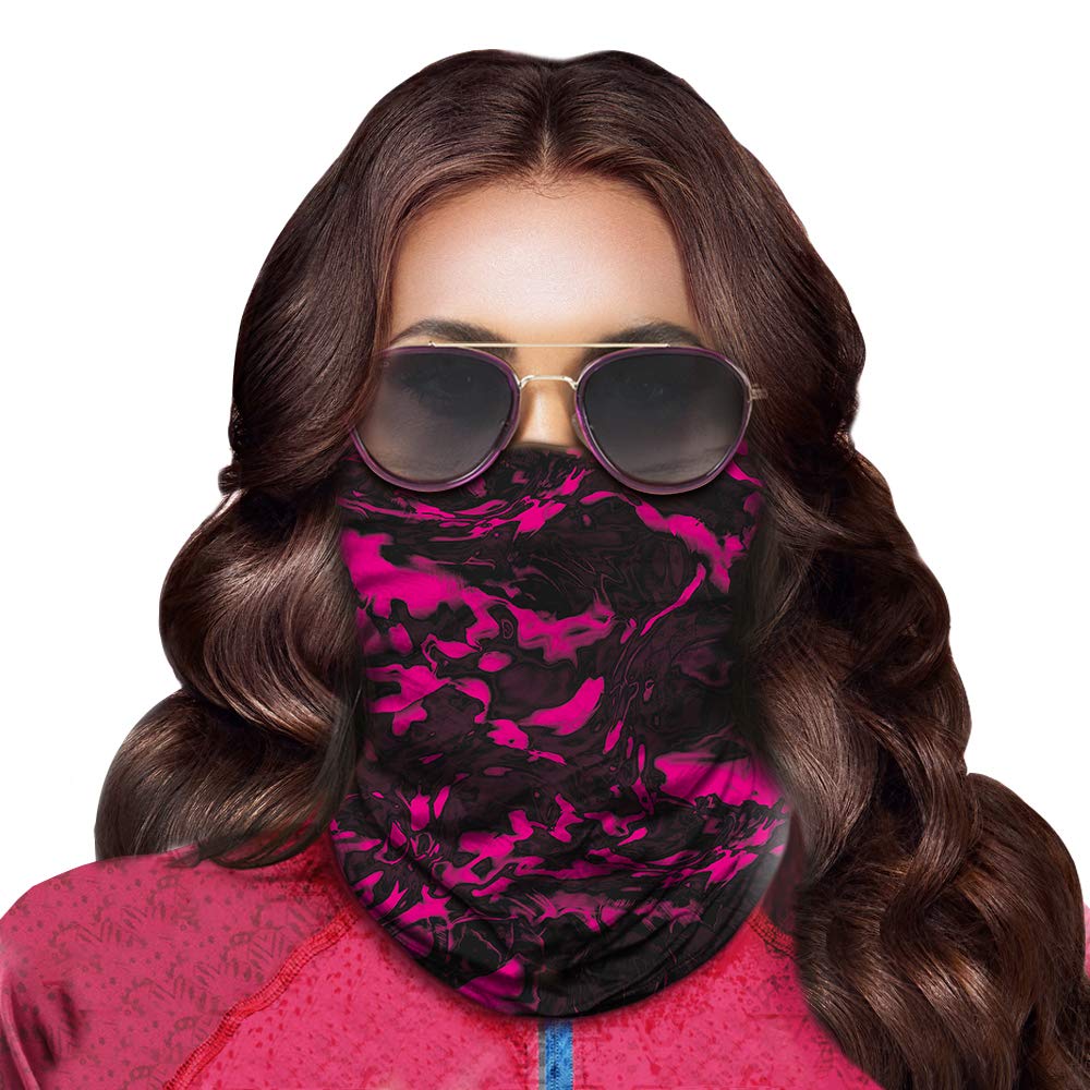 Obacle Face Mask For Sun Dust Wind Protection Breathable Seamless Face Mask Headband Bandana For Women Thin Neck Gaiter For Moto