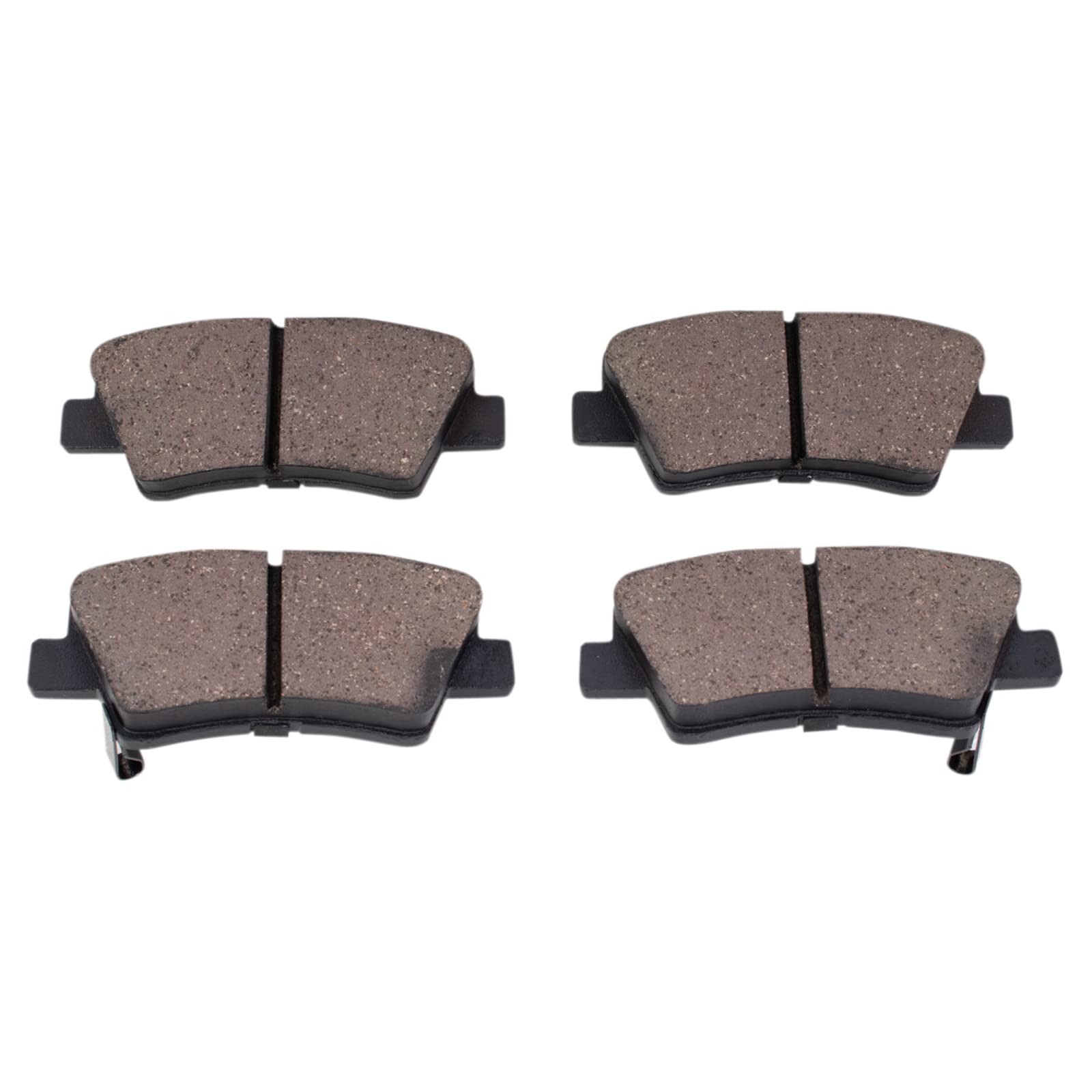 TRQ Rear Brake Pads Ceramic Compatible with 2019-2021 Hyundai Veloster 2019-2022 Kia Forte Niro EV