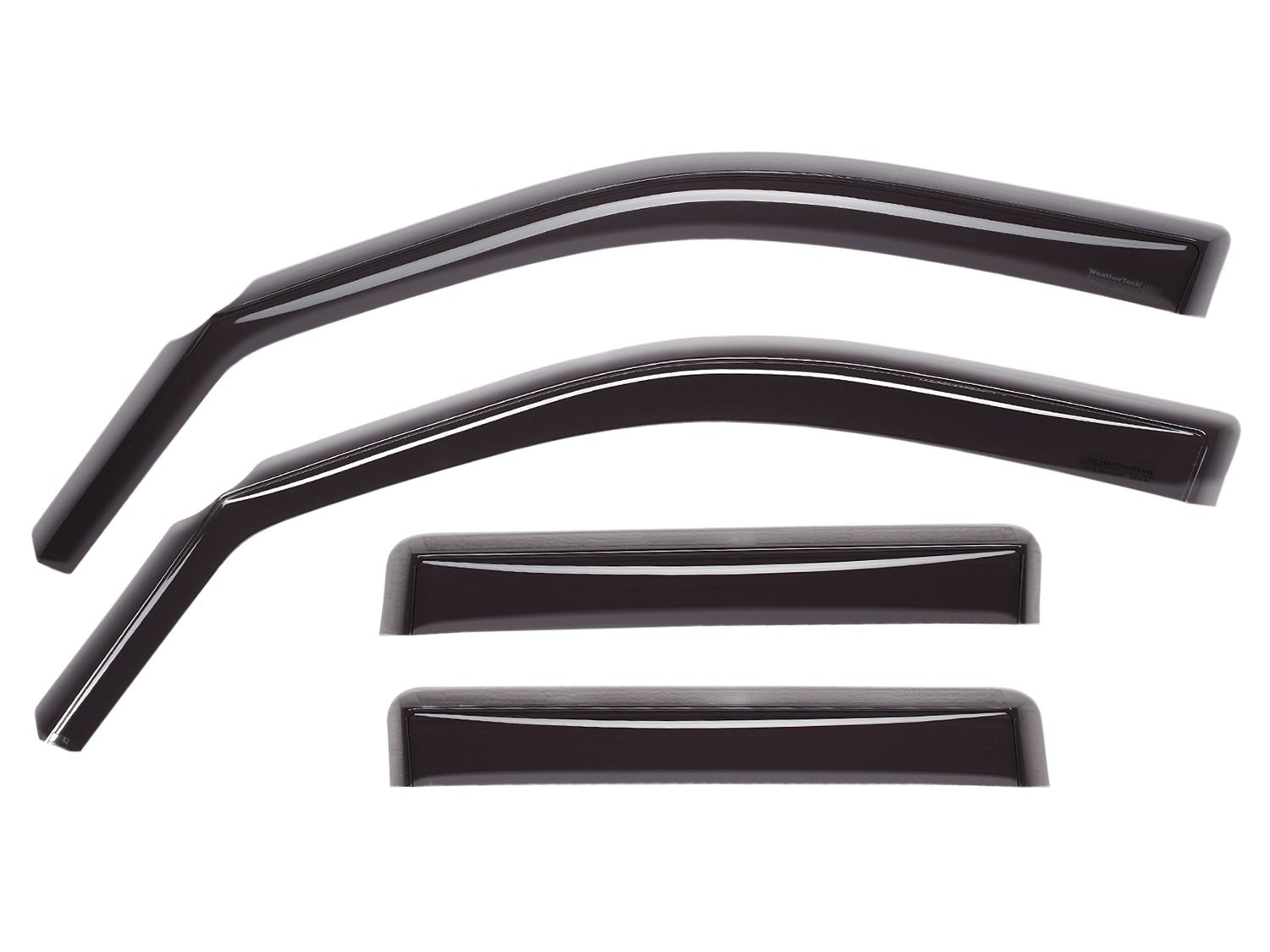 Weathertech Custom Fit Side Window Deflectors For Volvo Xc90 - (82322), Front & Rear Set - Dark Tint