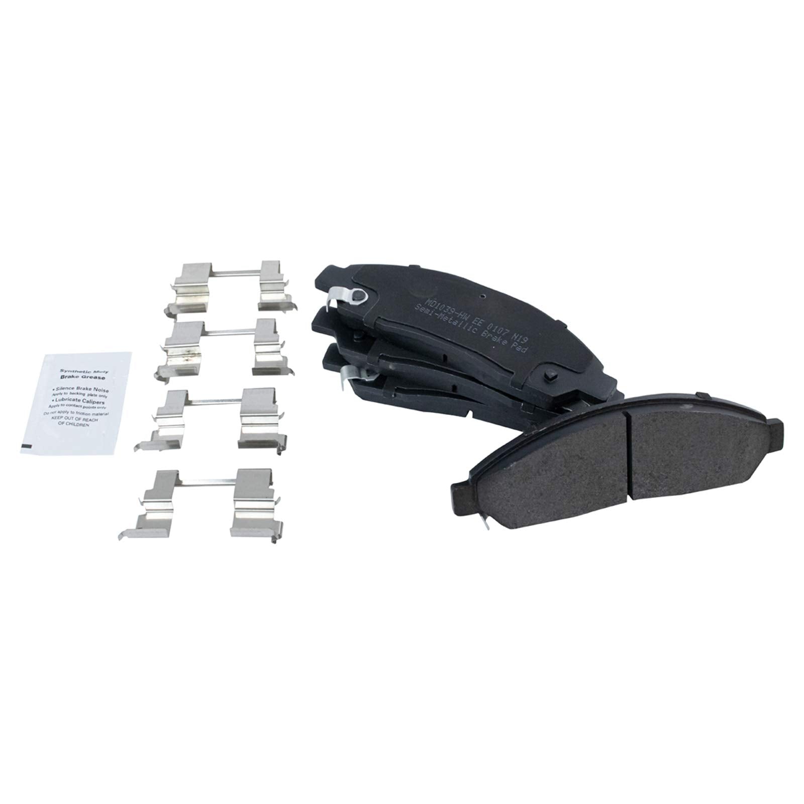 Trq Front Brake Pad & Rotor Kit Brake Pads Brake Rotor Semi-Metallic Compatible With 2004-2008 Chevrolet Colorado Gmc Canyon 200
