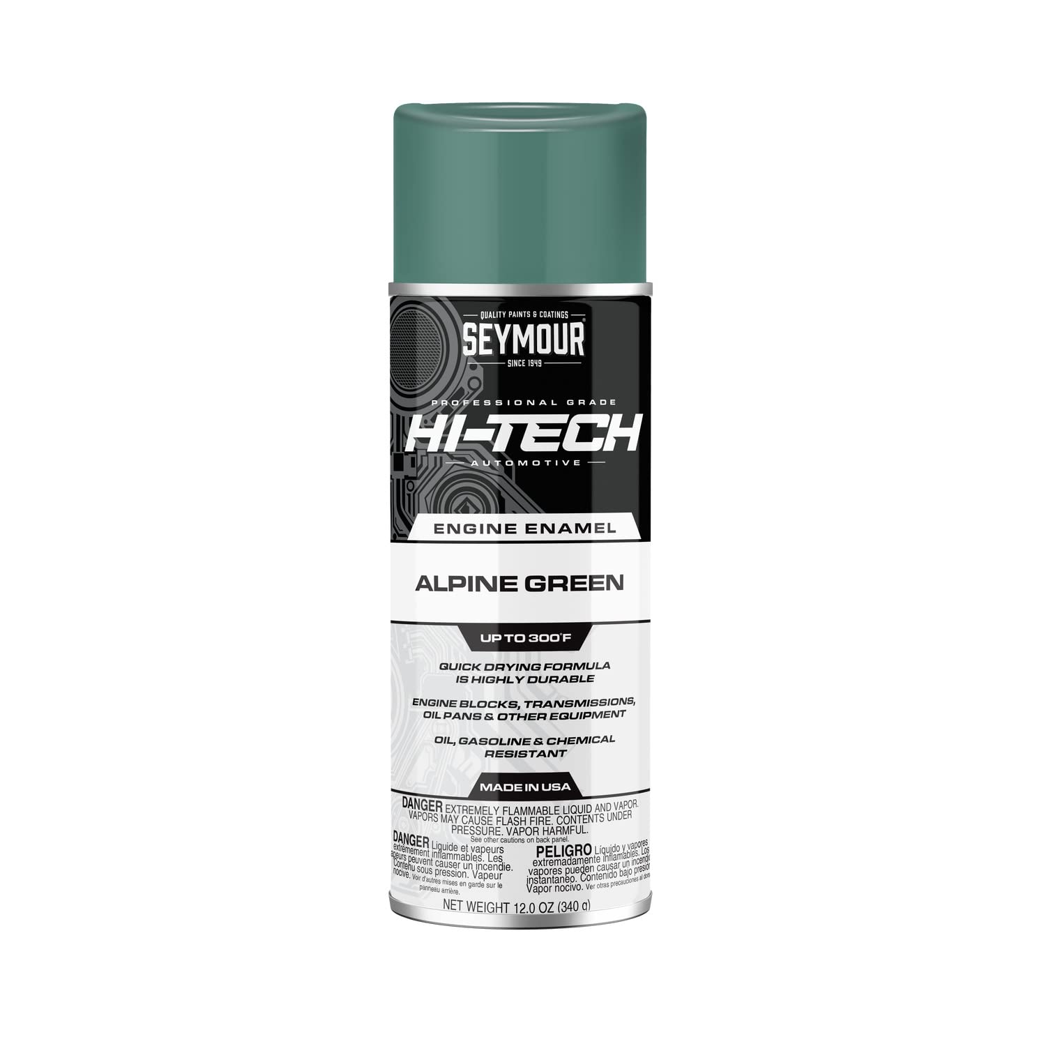 Seymour EN60 HiTech Engine Spray Paint, Alpine Green