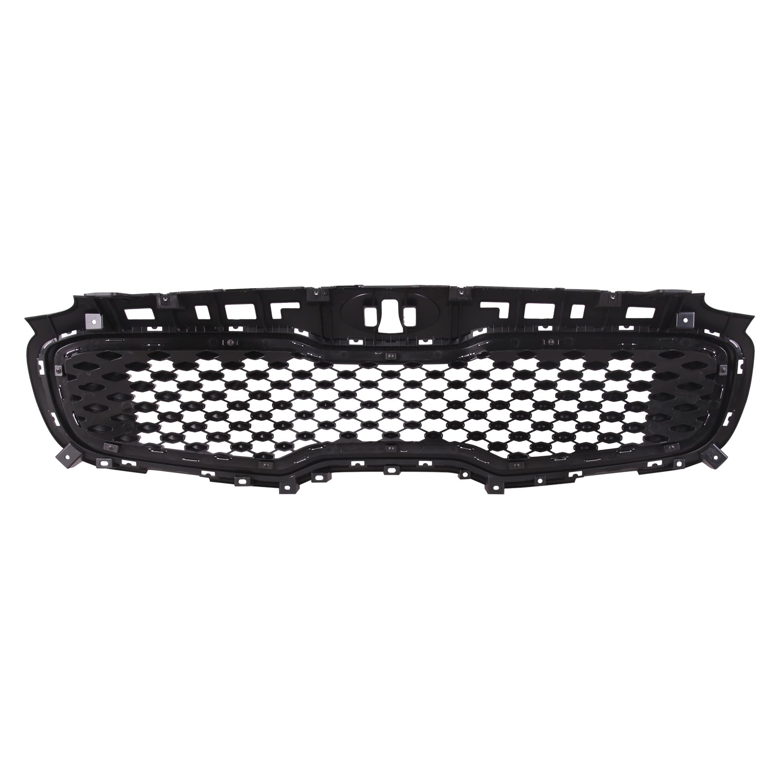 Torcia TYG Front Grille for 2017-2019 Kia Sportage, OE Style Replacement, Gloss Black with Chrome Frame, Model KI1200190