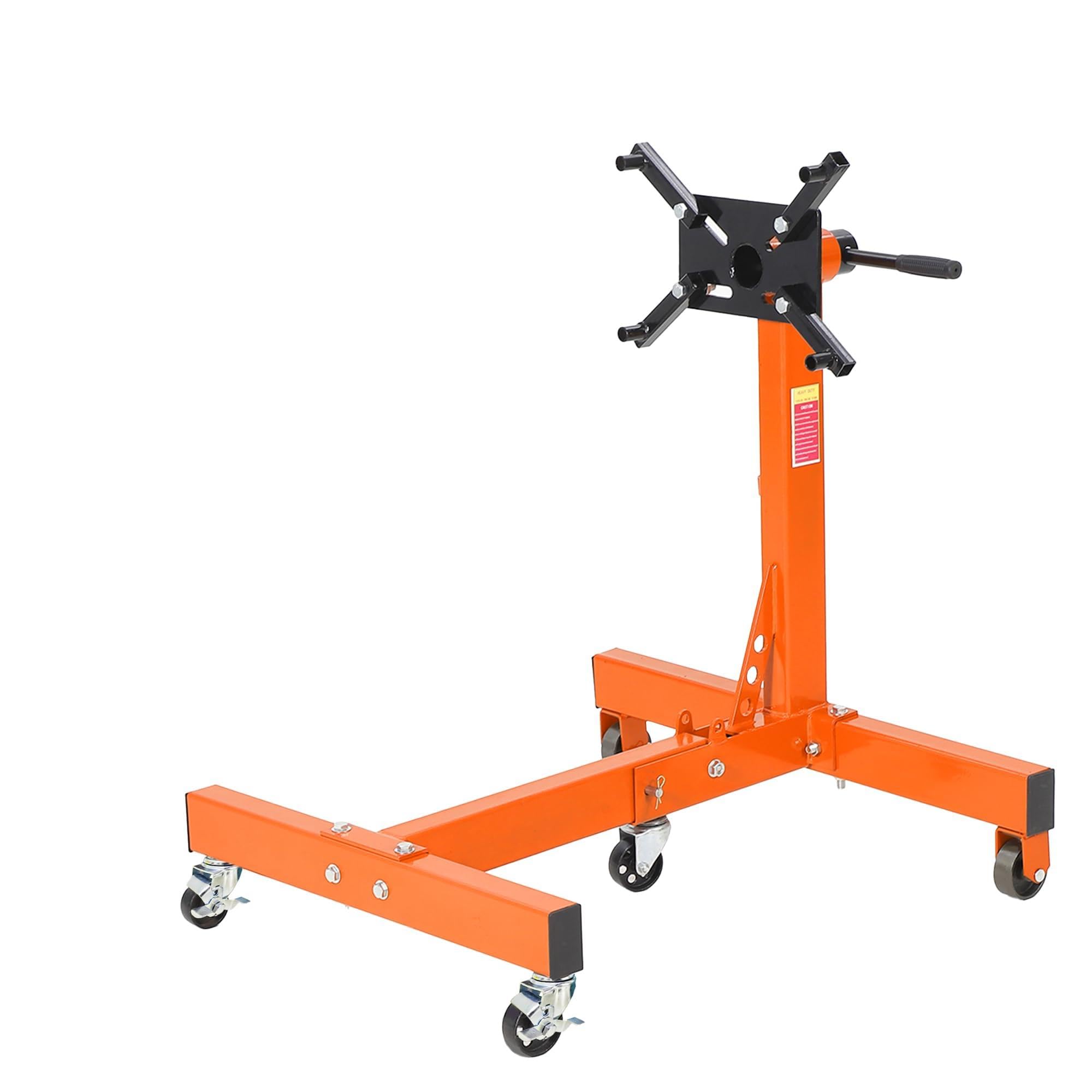 Garvee Engine Stand,1500 LBS Rotating Engine Motor Stand with 360-Degree Rotating Head,4 -Adjustable Arms & 5-Casters, for Vehic