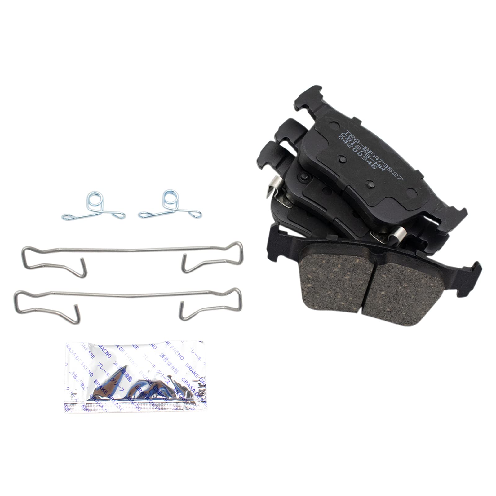 Trq Rear Brake Pad & Rotor Kit Brake Pads Brake Rotor Ceramic Compatible With 2016-2022 Honda Civic