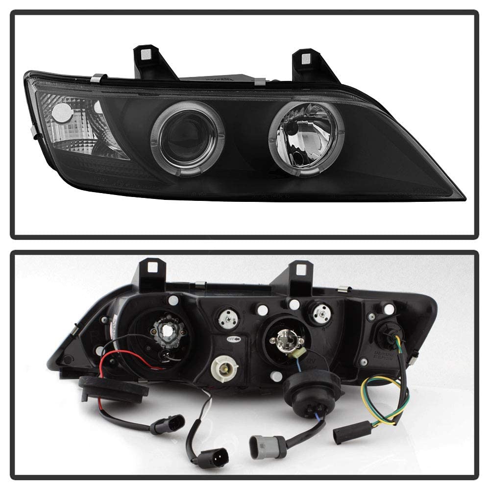 ACANII LED Halo Black Housing Projector Headlights for 1996-2002 BMW Z3, Driver & Passenger Side Assembly