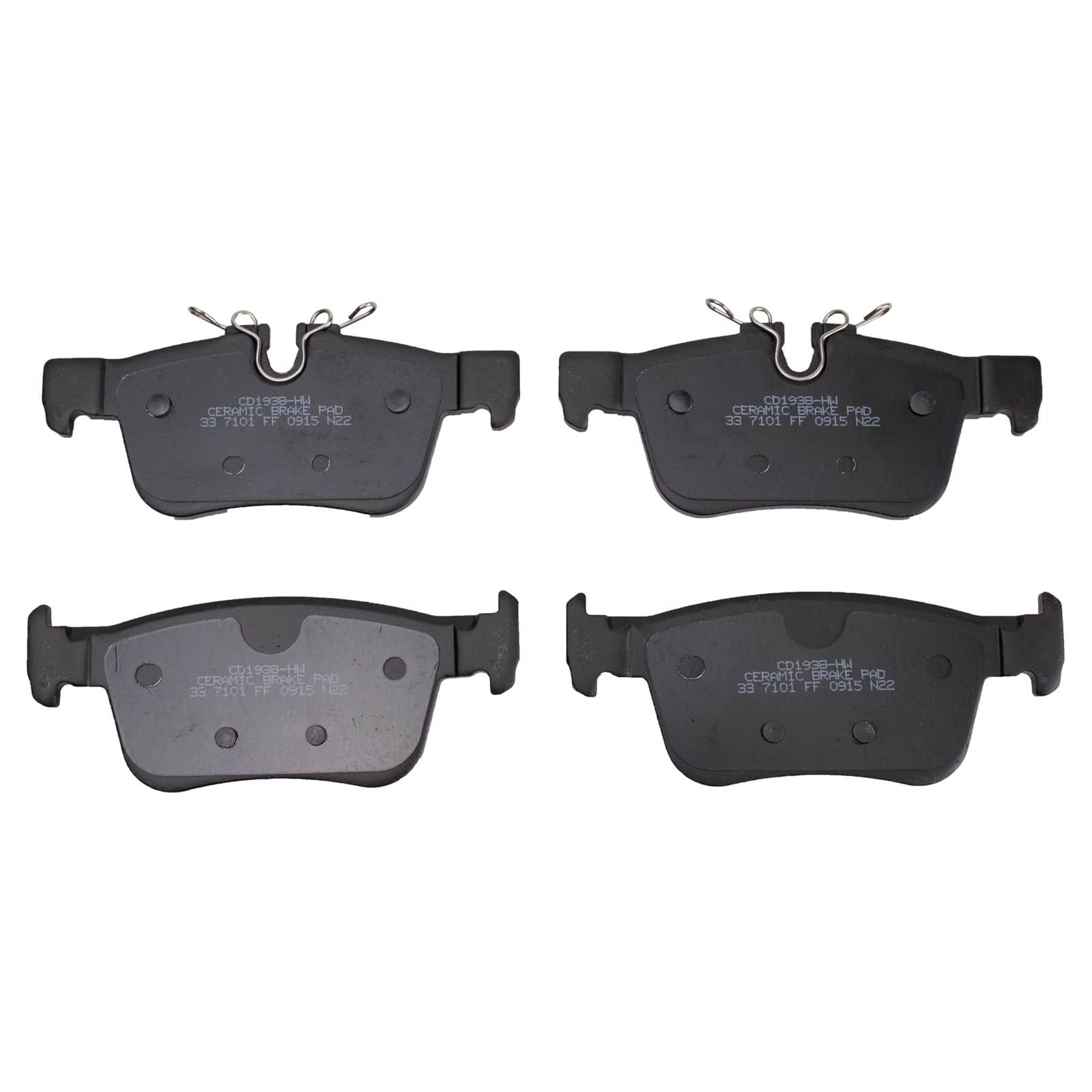 TRQ Rear Brake Pads Ceramic Compatible with 2019-2020 Volvo S60 2017-2020 S90 V60 2020 V60 Cross Country 2018-2020 V90 V90 Cross