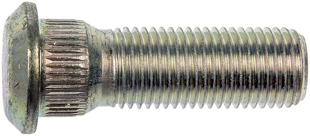 Dorman 610-527 M14-1.50 Serrated Wheel Stud - 16.50 mm Knurl, 45.5 mm Length Compatible with Select Models, 10 Pack (Made in USA